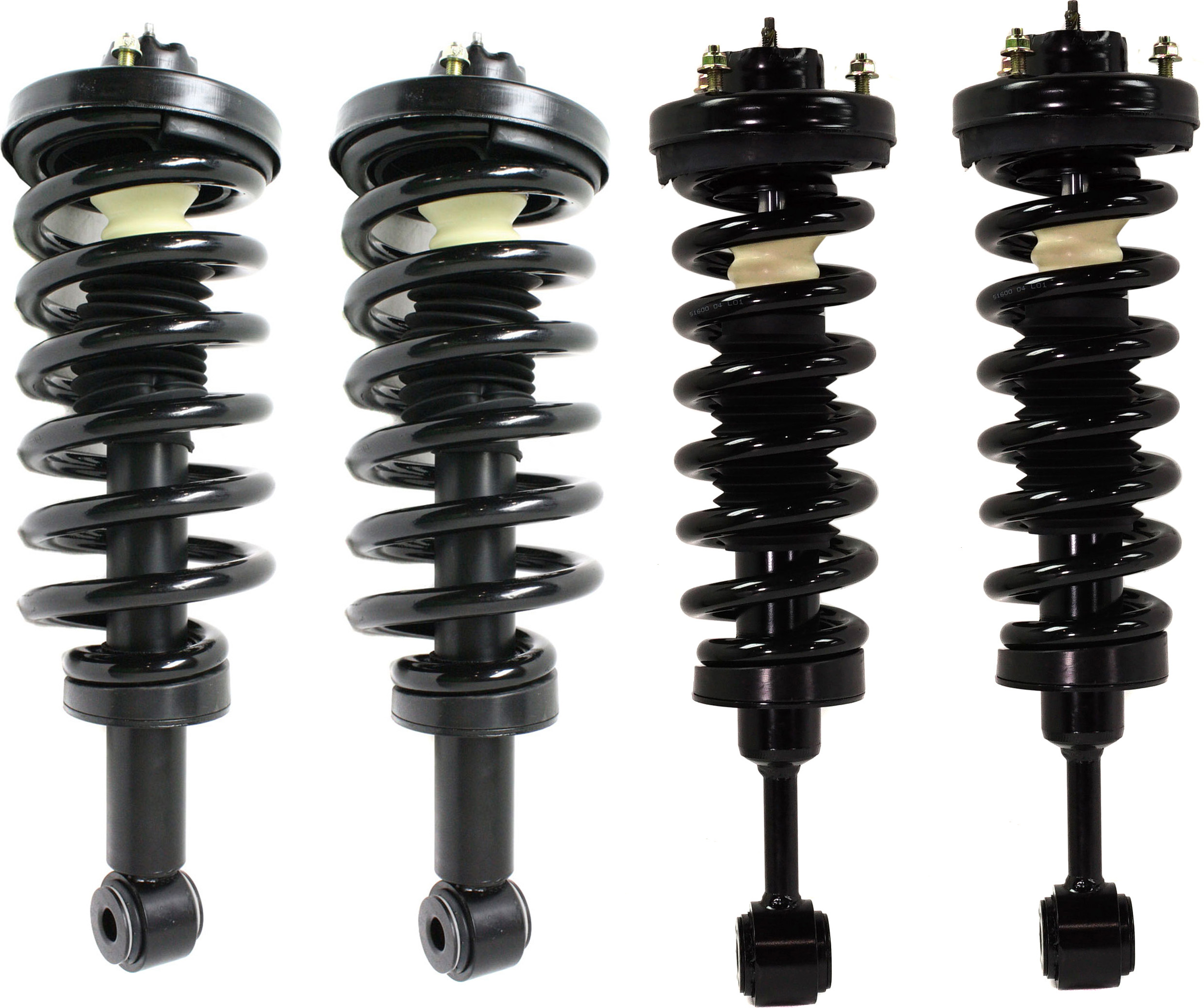 AM NAVIGATOR 04-06 EXPEDITION 04-04-06-06 FRONT AND REAR FULLY LOADED STRUT RH AND LH Gas Charged Twin tube Set of 4 SKU SET REPF280502-4 OEM 5L1Z18125A 2L1Z18124AD