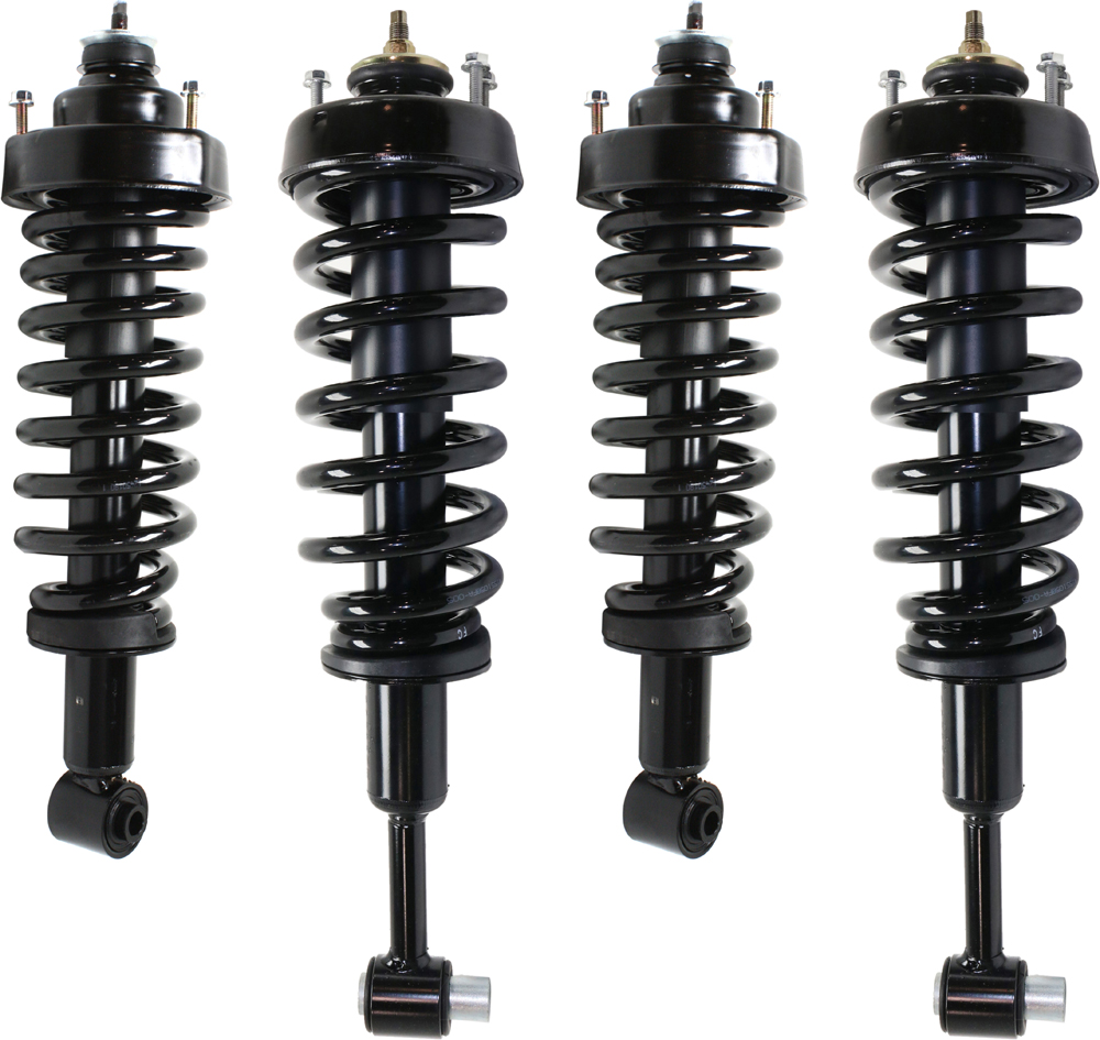 AM EXPLORER MOUNTAINEER 04-05 FRONT AND REAR FULLY LOADED STRUT RH AND LH Gas Charged Twin tube Set of 4 SKU SET REPF280503-4 OEM 5L2Z18125CA 3U2Z18124PAA 5L2Z1