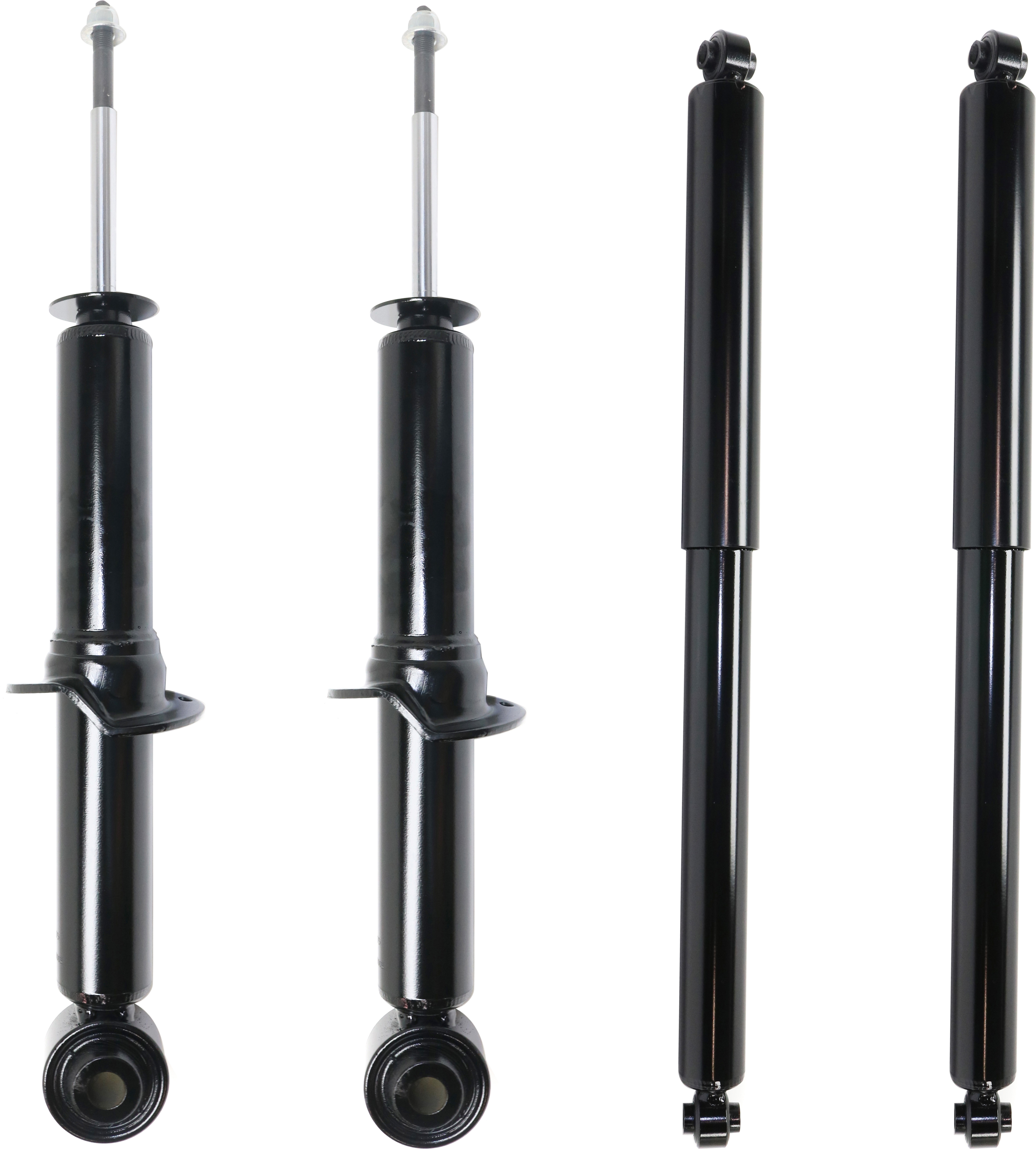 AM F 150-09-13 FRONT AND REAR SHOCK AND FULLY LOADED STRUT RH AND LH Gas Charged Twin tube Set of 4 SKU SET REPF280535-4 OEM AL3Z18124EA AL3Z18124GA 9L3Z18