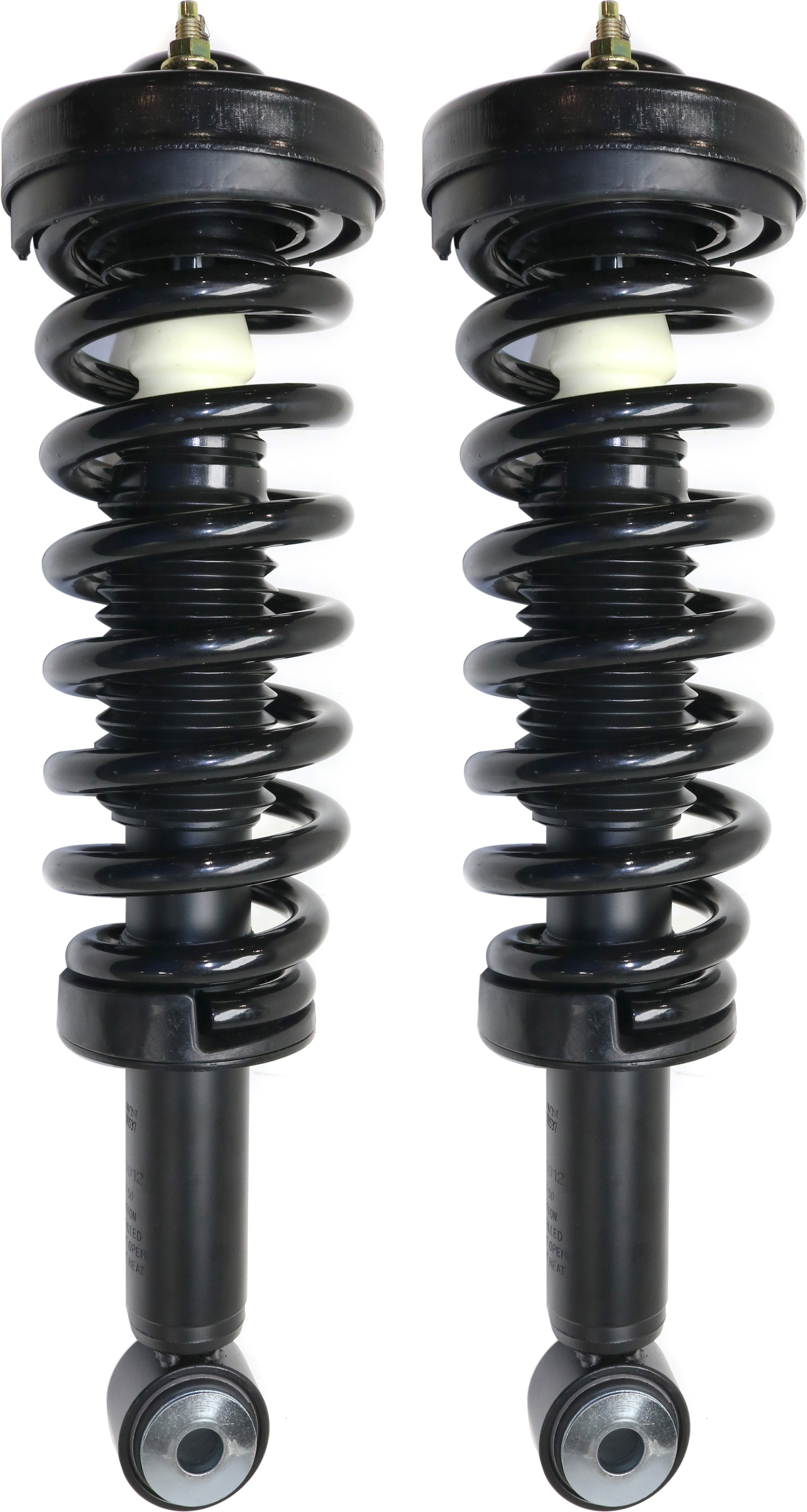 AM F 150-09-13 FRONT FULLY LOADED STRUT RH AND LH Gas Charged Twin tube Set of 2 SKU SET REPF280537-2 OEM AL3Z18124AA AL3Z18124GA
