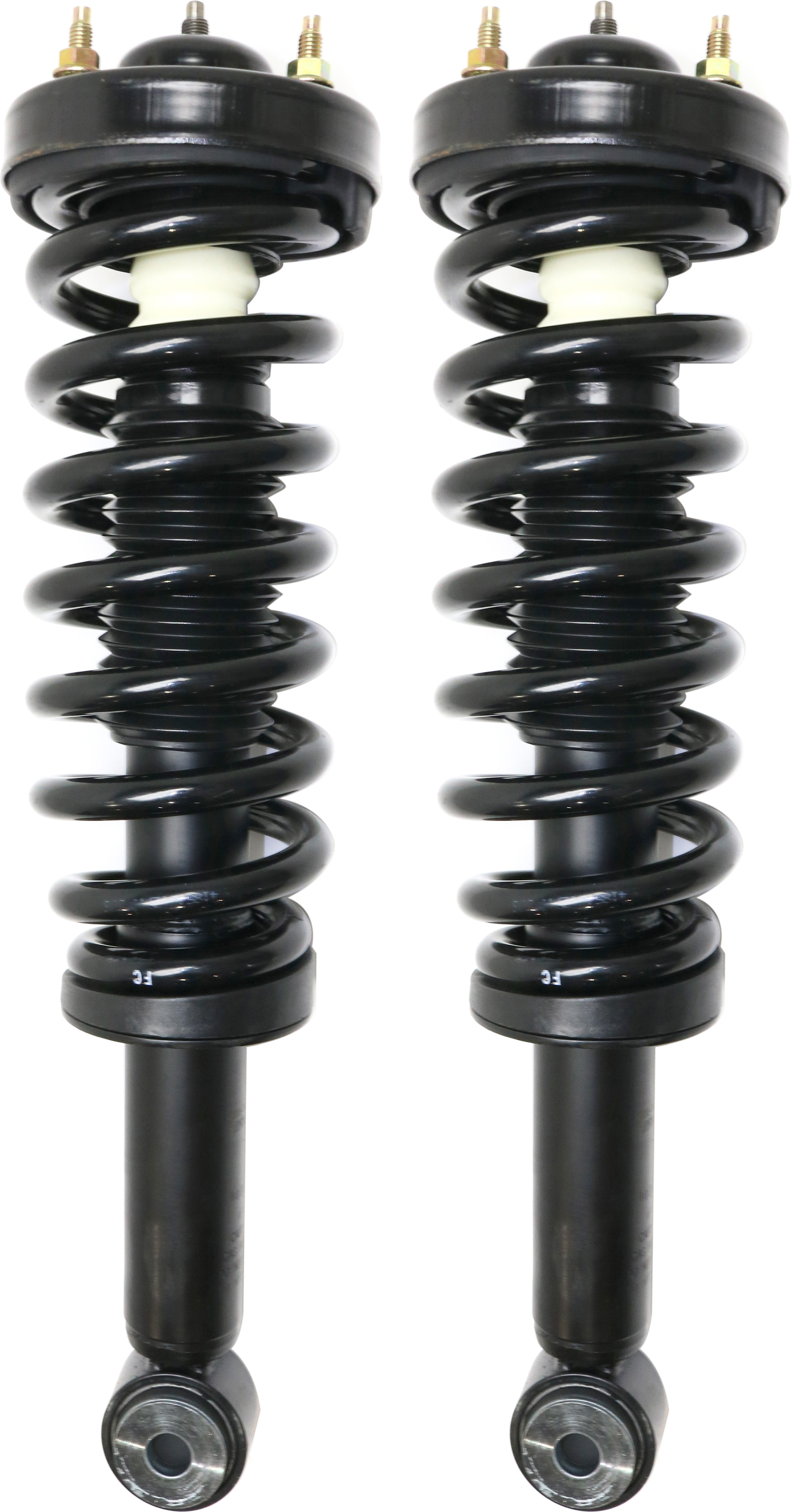 AM F 150-09-13 FRONT FULLY LOADED STRUT RH AND LH Gas Charged Twin tube Set of 2 SKU SET REPF280538-2 OEM AL3Z18124AA AL3Z18124GA