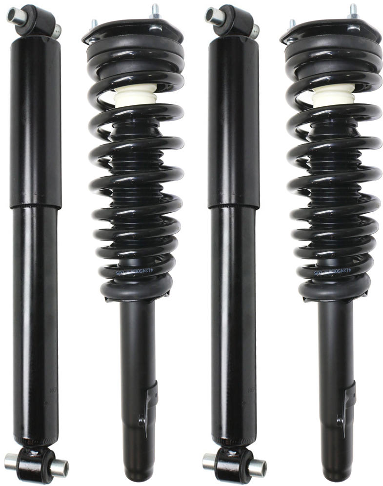 AM FUSION MILAN 06-09 FRONT AND REAR SHOCK AND FULLY LOADED STRUT RH AND LH Gas Charged Twin tube Set of 4 SKU SET REPF280539-4 OEM 2701634932-8H6Z18124A ASTL57 L