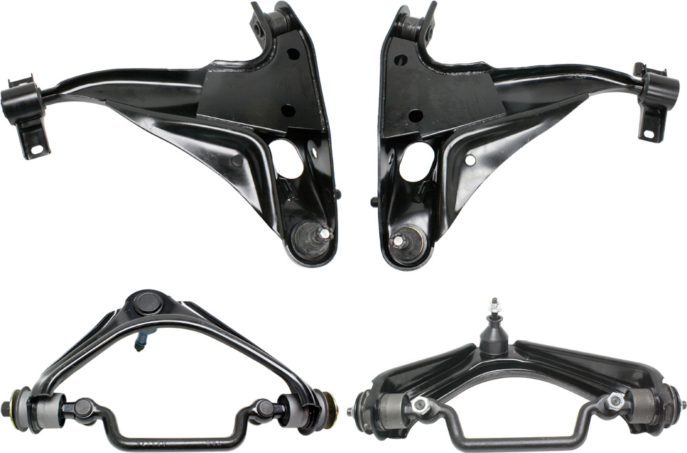 AM EXPLORER MOUNTAINEER 02-05 FRONT CONTROL ARM RH AND LH Upper and Lower w Ball Joint and Bushing Set of 4 SKU SET REPF281526-4 OEM 1L2Z3084AA 1L2Z3085AA MCS0E13