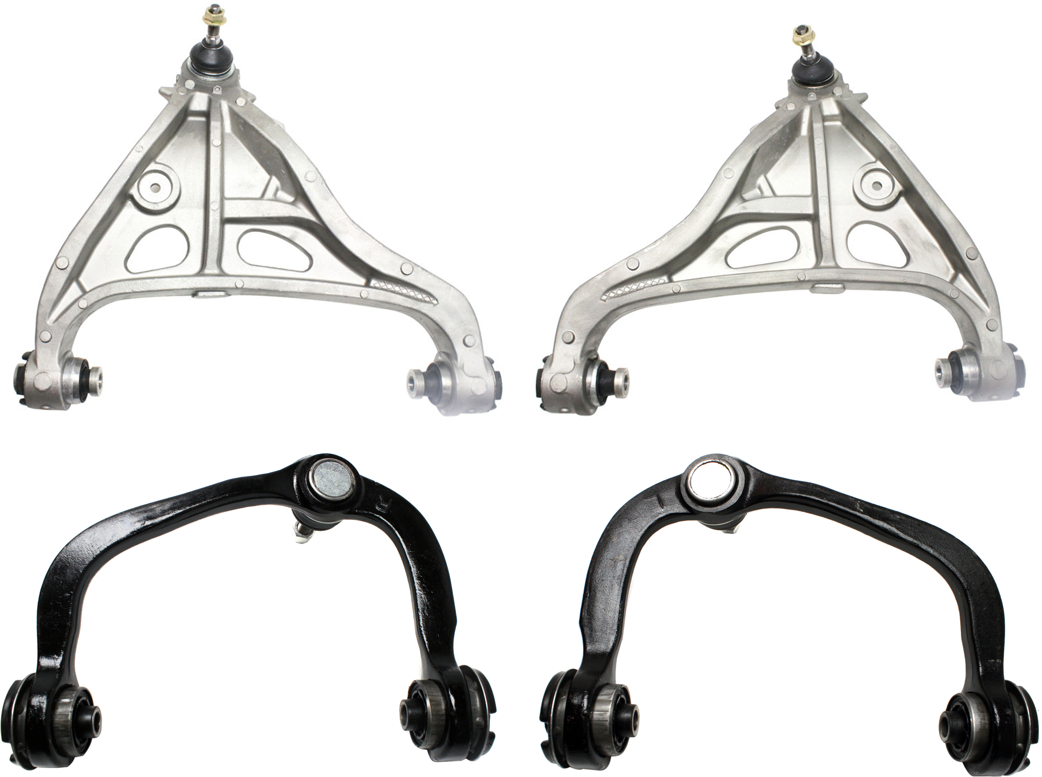 AM F 150-04-08 MARK LT 06-08 FRONT CONTROL ARM RH AND LH Upper and Lower w Ball Joint and Bushing Set of 4 SKU SET REPF281537-4 OEM 7L3Z3078C 7L3Z3078D 7L3Z3079C