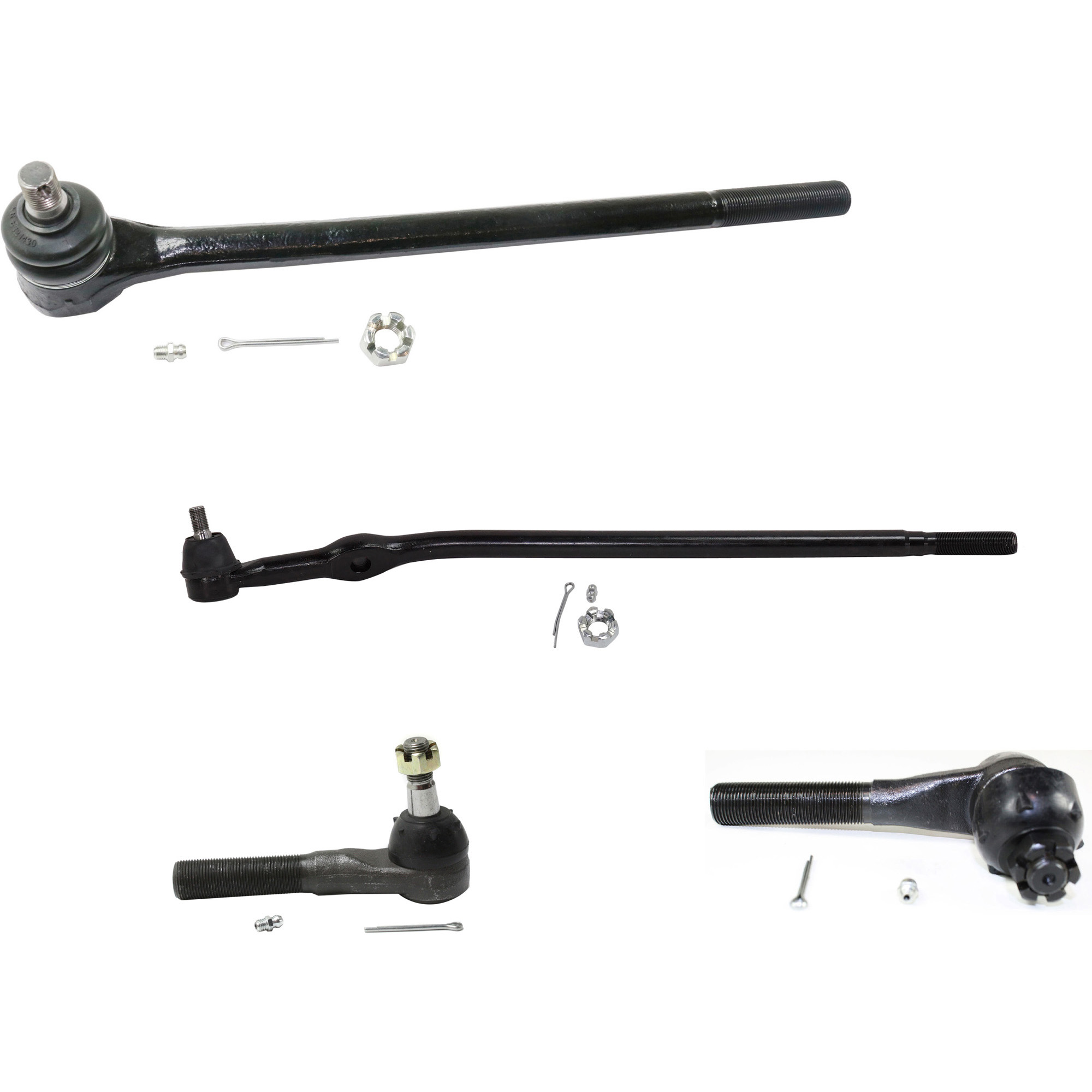 AM RANGER 89-92 F 150-96-96 FRONT TIE ROD END RH AND LH Inner and Outer SKU SET REPF282111-4 OEM 310299-385000-2692522-2692605