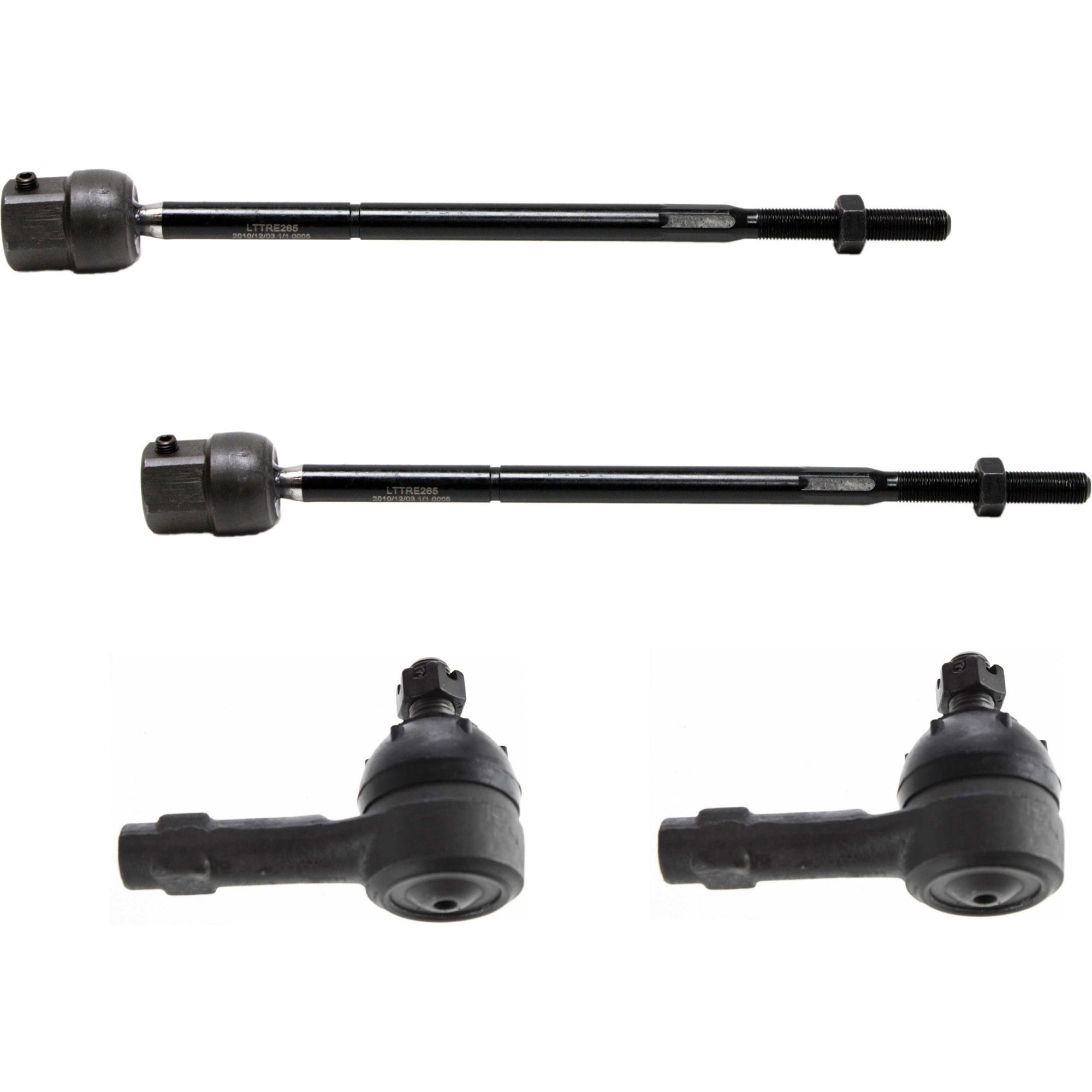 AM ESCORT 91-03 FRONT TIE ROD RH AND LH Inner and Outer Set of 4 SKU SET REPF282120-4 OEM 381-003-269-274-140-000-000-000-000