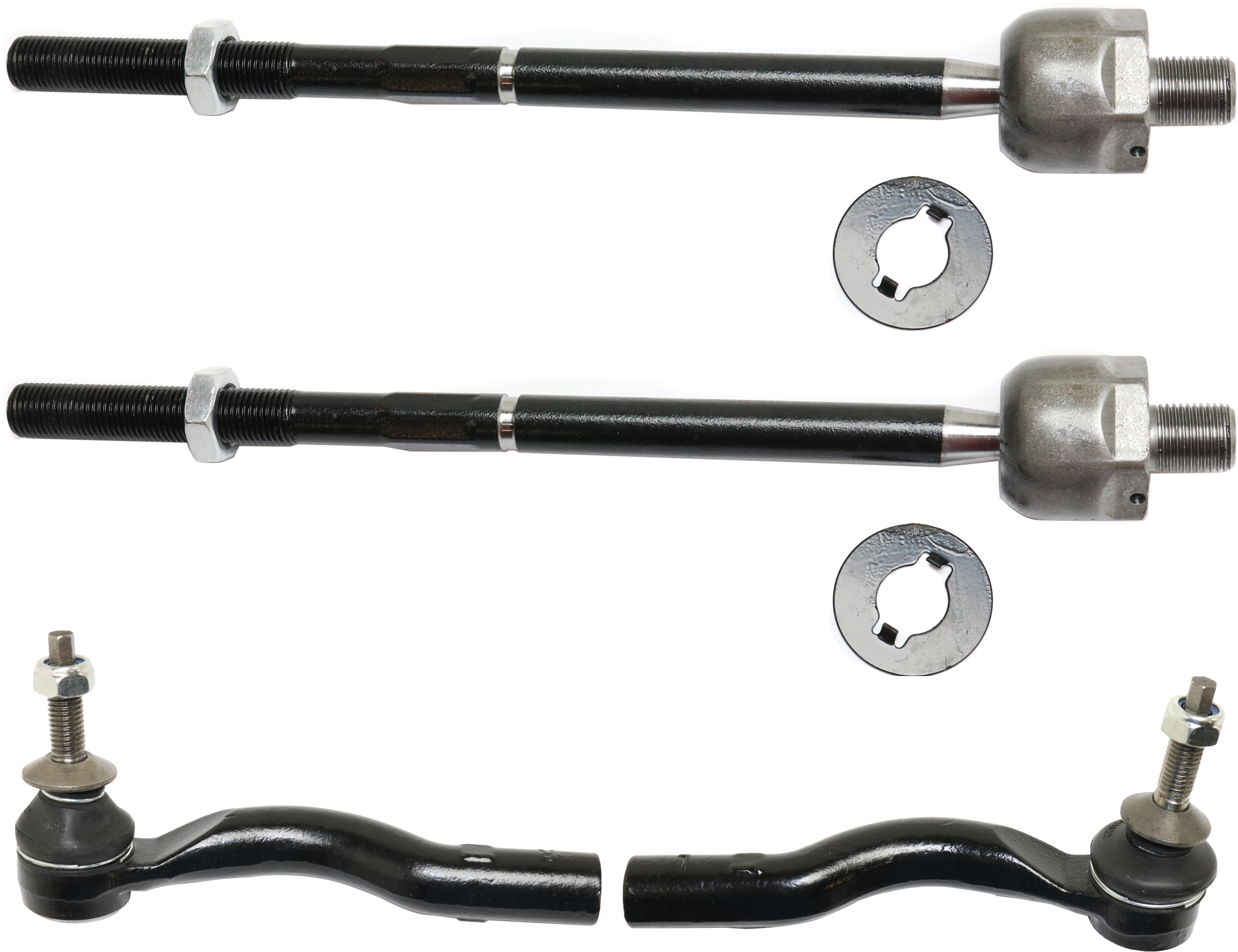 AM CROWN VICTORIA TOWN CAR 03-11 FRONT TIE ROD END RH AND LH Inner and Outer SKU SET REPF282155-4 OEM 2693211-4011874-3W1Z3A130AB 3W
