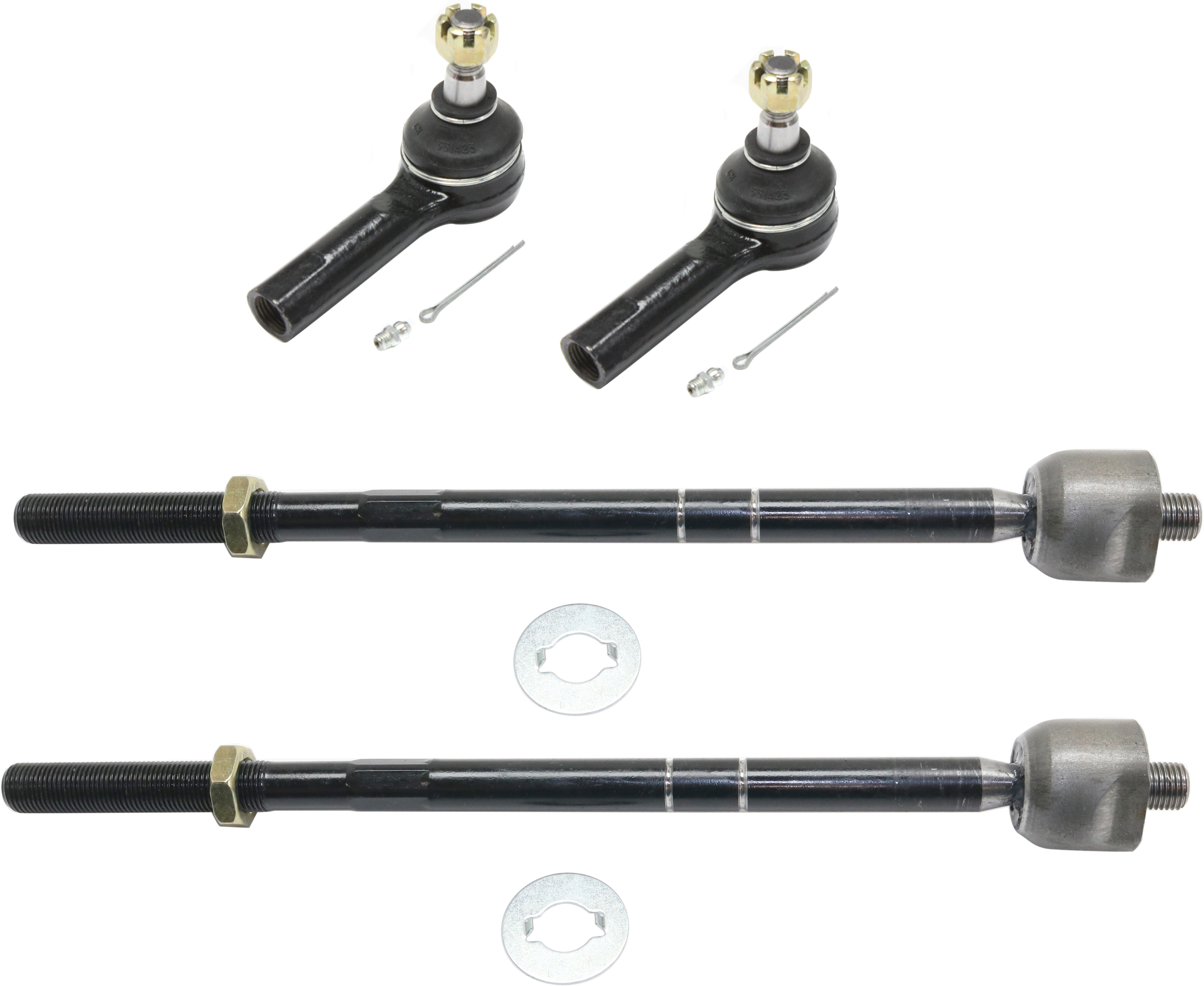 AM ESCAPE 08-09 FRONT TIE ROD END RH AND LH Inner and Outer SKU SET REPF282166-4 OEM 1015195-2693209-2693502-401187