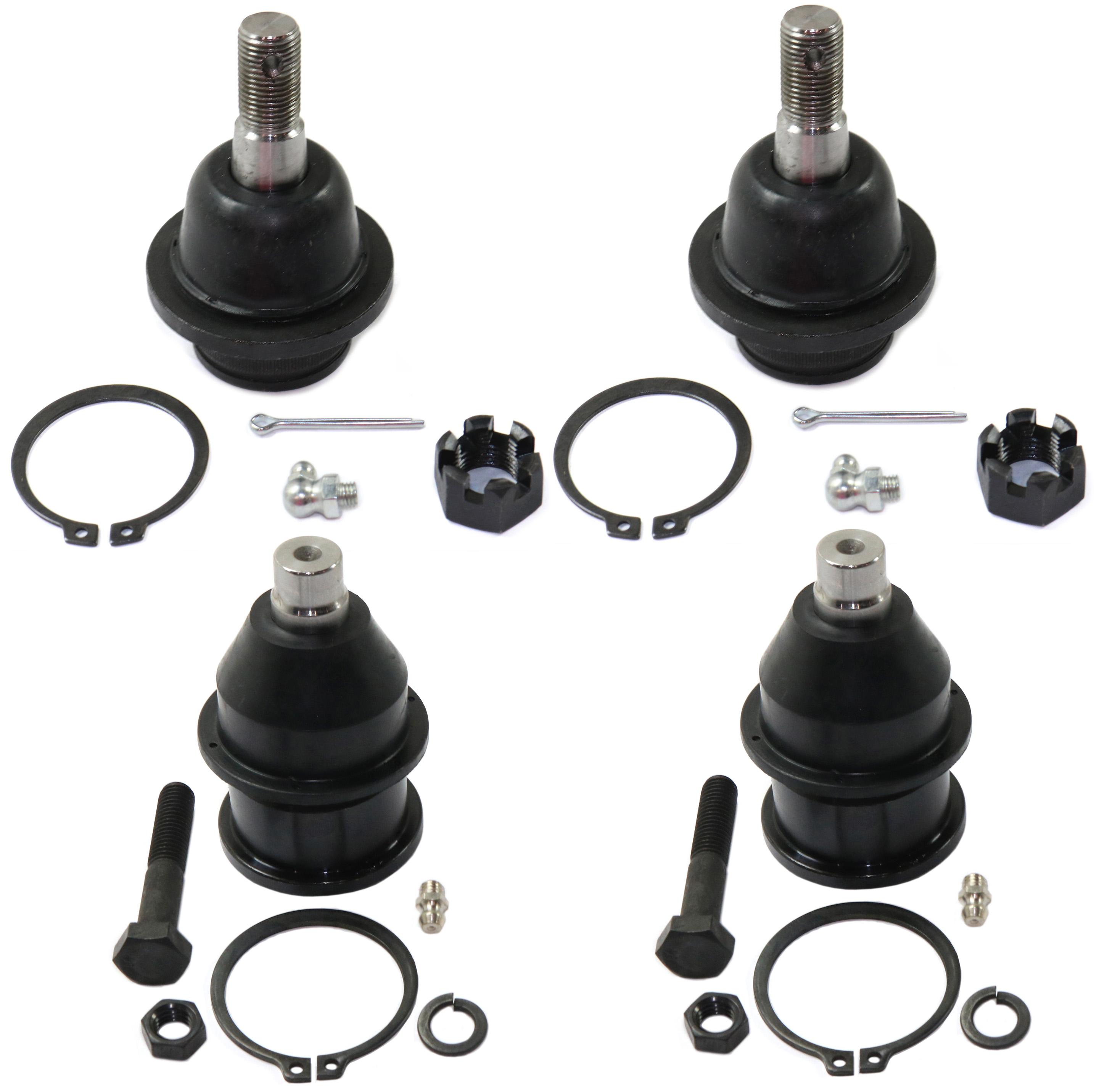 AM EXPLORER 95-01 EXPLORER SPORT TRAC 01-05 FRONT BALL JOINT RH AND LH Upper and Lower Greasable SKU SET REPF282301-4 OEM 104222-285019-1016769-2601460