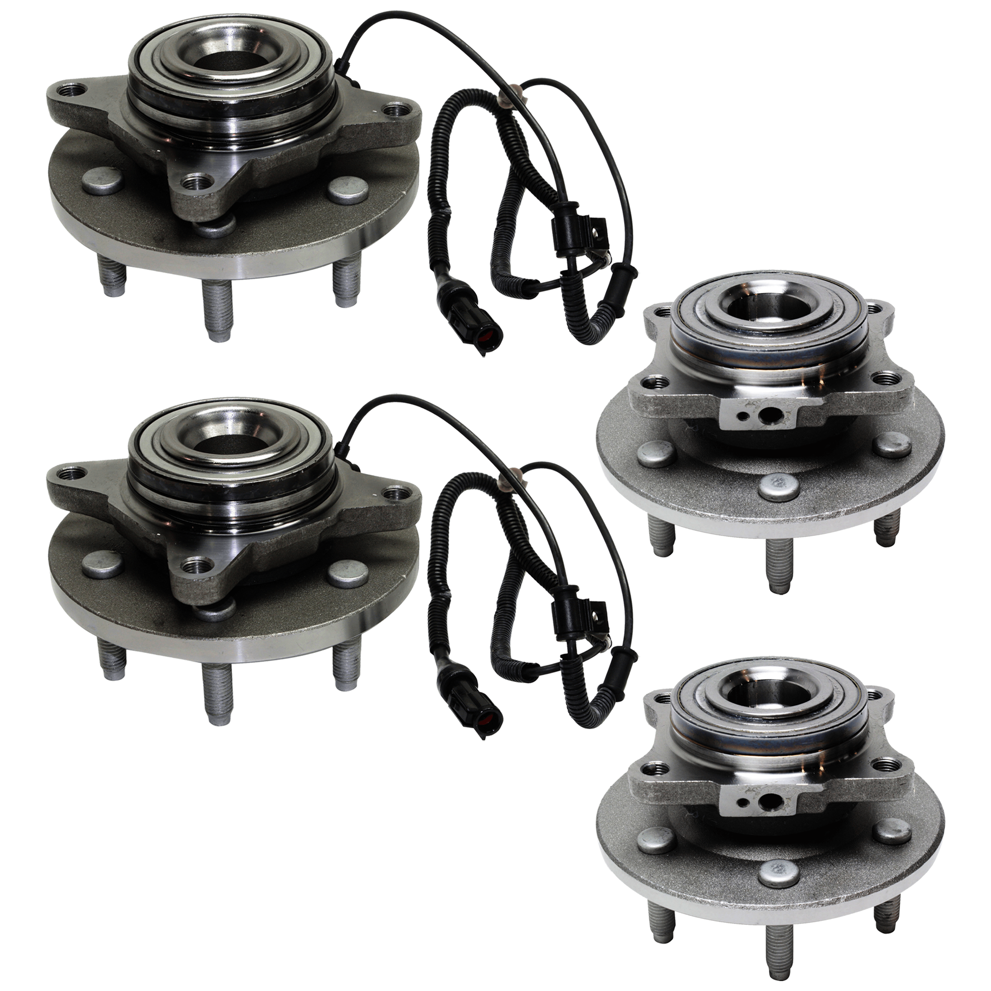 AM EXPEDITION NAVIGATOR 07-10 FRONT AND REAR HUB ASSEMBLY RH=LH Set of 4-6 Studs RWD SKU SET REPF283730 OEM 741008-7L141A049AA 7L142B664AC