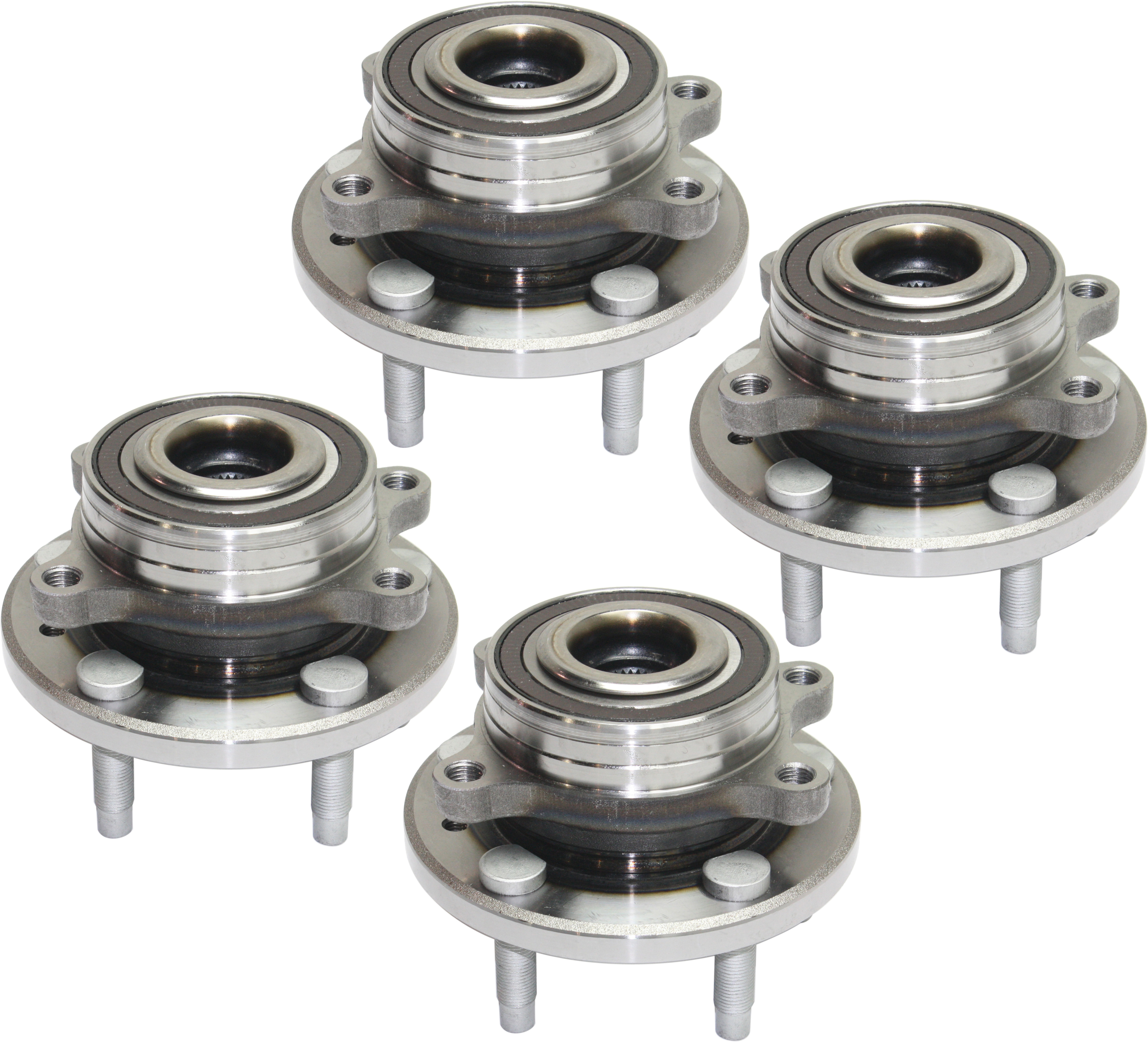 AM FLEX 09-19 MKS 09-16 FRONT AND REAR HUB ASSEMBLY RH AND LH 5 Lugs SKU SET REPF285905-4 OEM BT4Z1104B