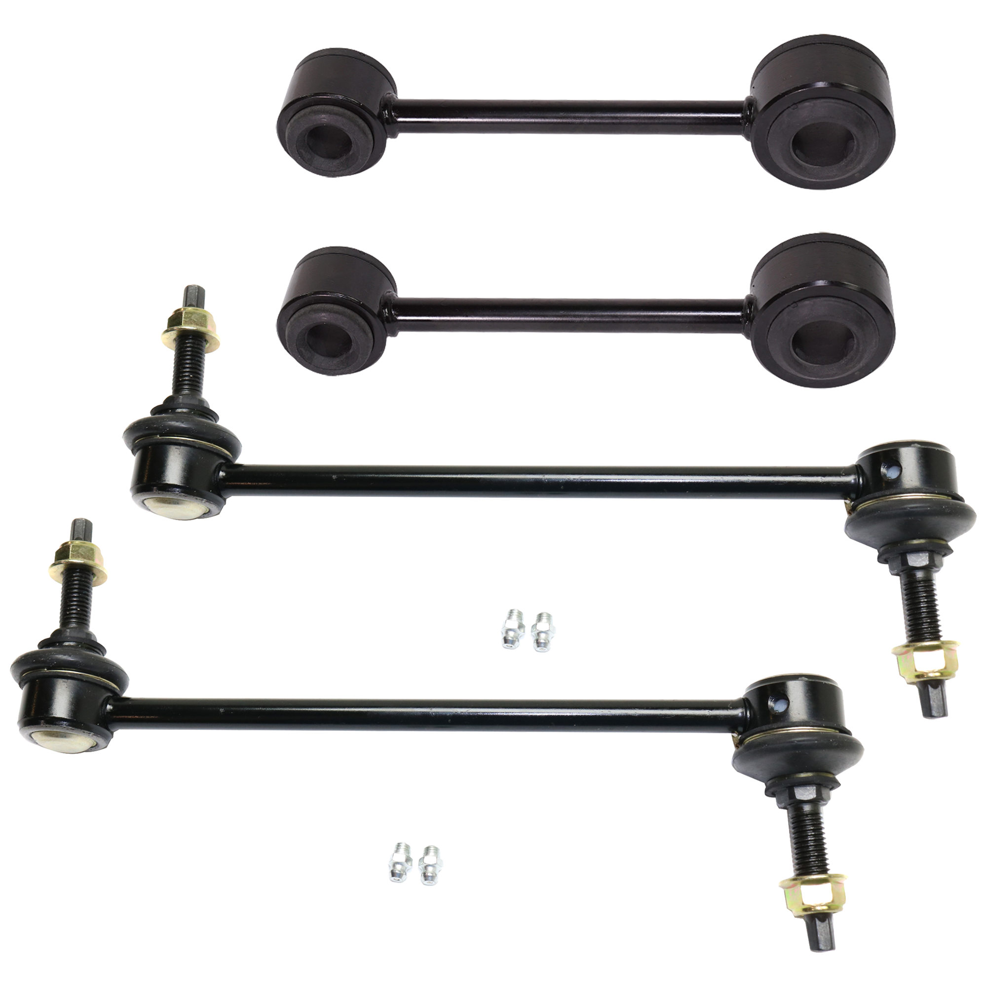 AM MUSTANG 05-14 FRONT AND REAR SWAY BAR LINK RH=LH Set of 4 SKU SET REPF286823 OEM 1880899-46G0106A 4R3Z5K483AA 6