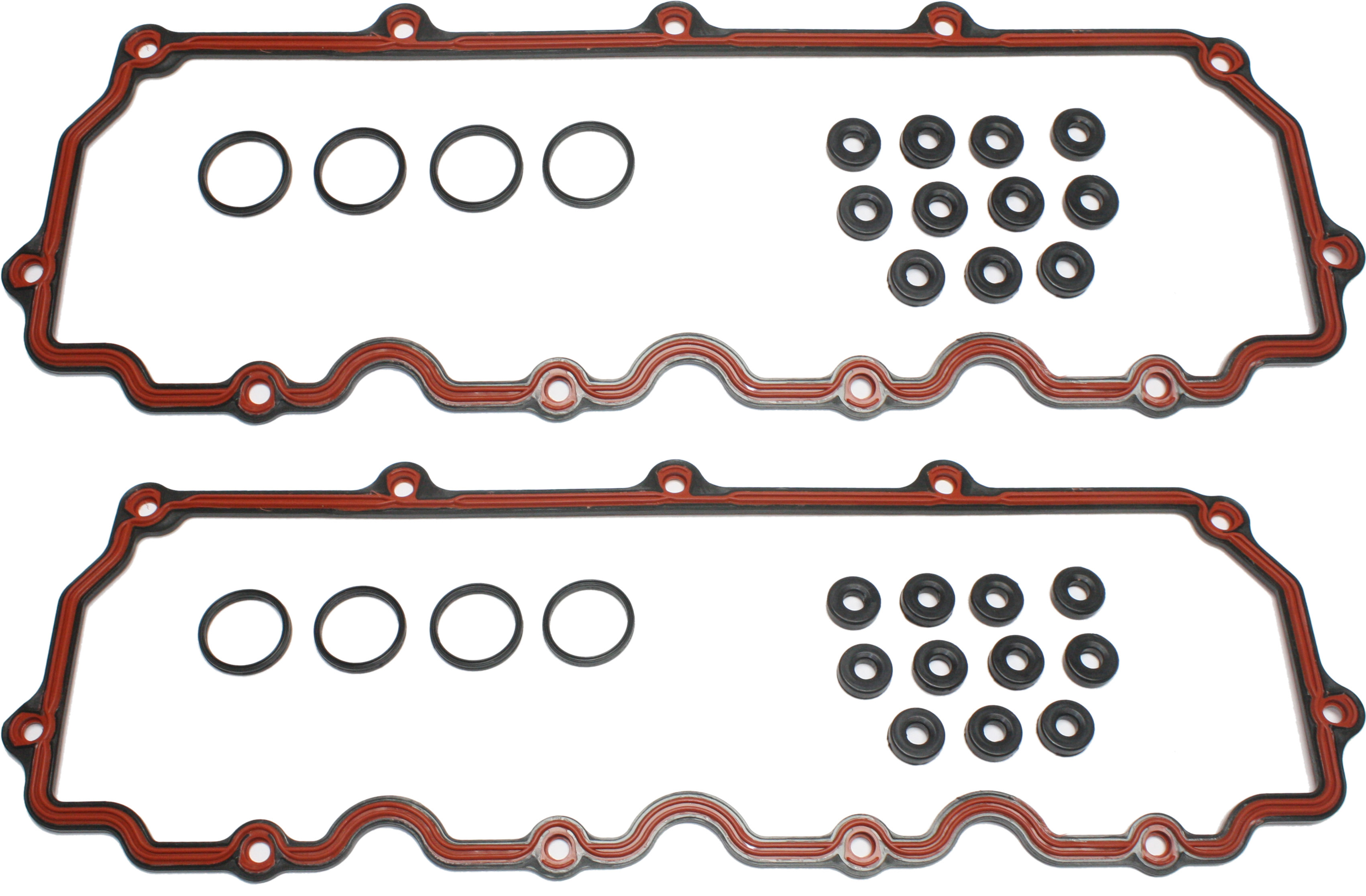 AM F SERIES SUPER DUTY 03-10 VALVE COVER GASKET Upper 8 Cyl 6.0L Diesel FI OHV Turbocharged SKU SET REPF312906-2 OEM 3C3Z6584BA 3C3Z6584AA