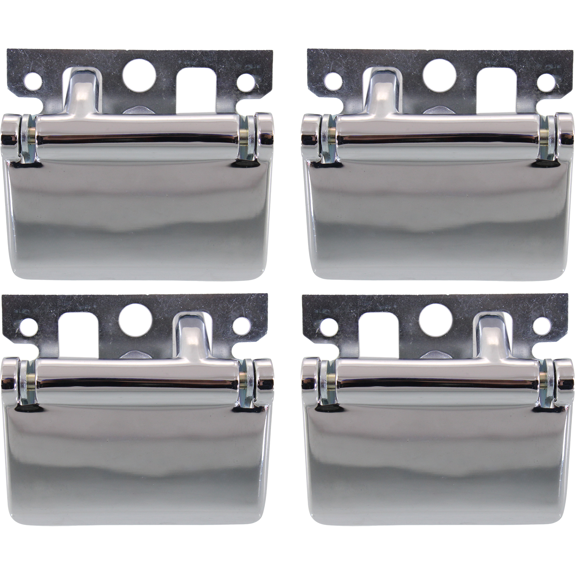 AM AEROSTAR 86-97 F SERIES SUPER DUTY 99-16 INTERIOR DOOR HANDLE Set of 4 Front and Rear RH and LH All Chrome SKU SET REPF462169C 4 OEM D5UZ1122600A 6C3Z2522600AAA D5