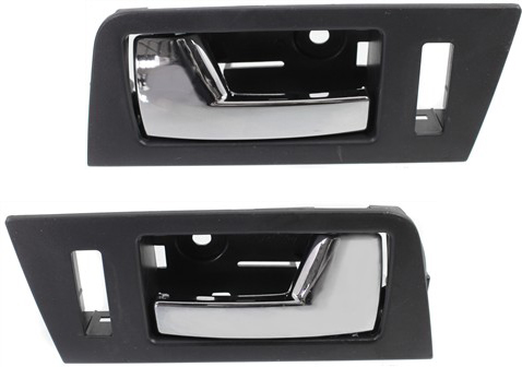 AM ESCAPE 08-12 TRIBUTE 08-11 FRONT INTERIOR DOOR HANDLE RH AND LH Chrome Lever and Black Housing SKU SET REPF462179 OEM 8L8Z7822600BC 8L8Z7822601BF