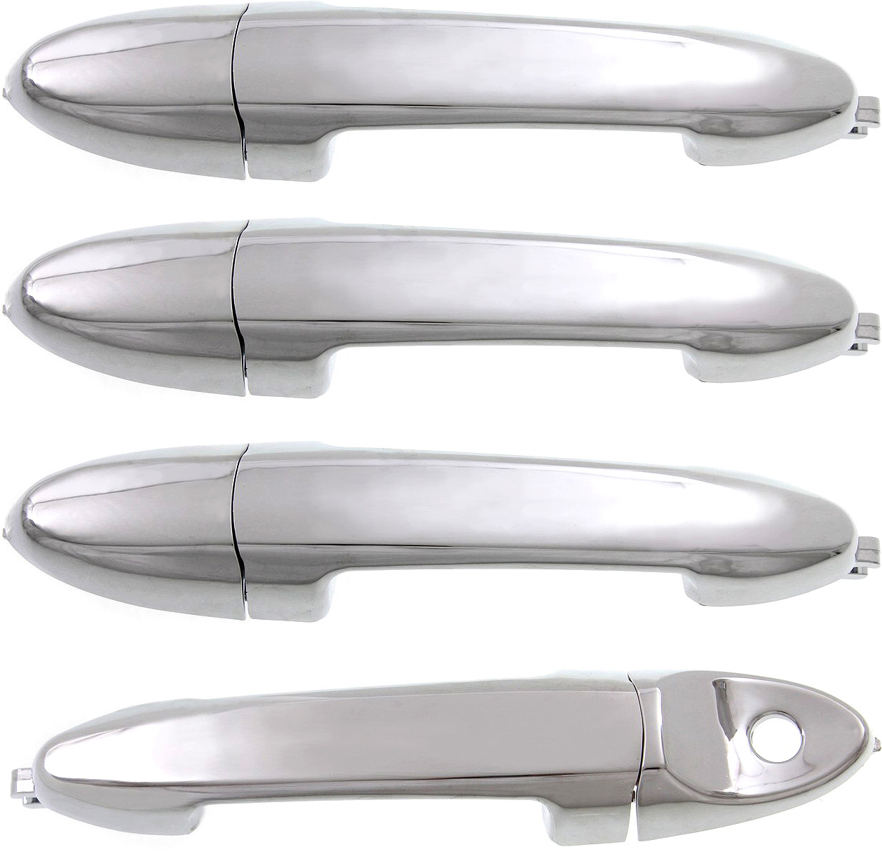 AM ESCAPE 08-12 MARINER 05-11 FRONT AND REAR EXTERIOR DOOR HANDLE RH AND LH Chrome Set of 4 SKU SET REPF462375-4 OEM 8L8Z7822404AB PFM