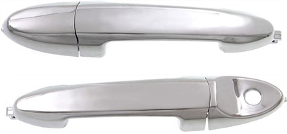 AM ESCAPE 01-07 FRONT EXTERIOR DOOR HANDLE RH AND LH All Chrome w o Keyhole SKU SET REPF462375 OEM 8L8Z7822404AB PFM