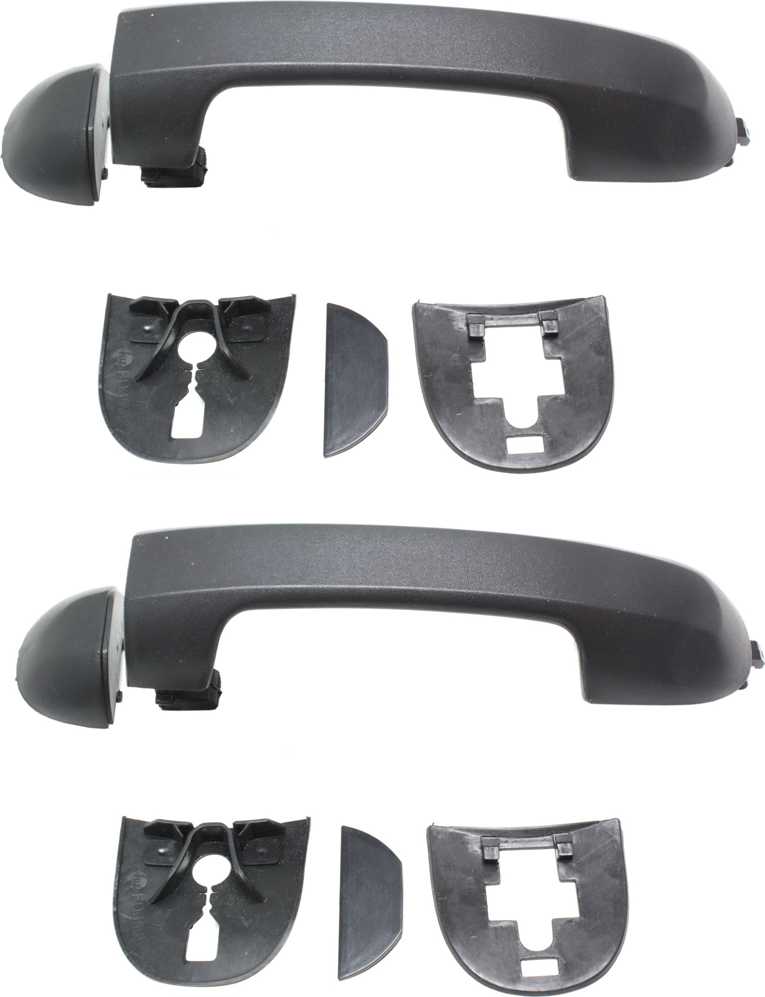 AM TRANSIT CONNECT 10-13 FRONT EXTERIOR DOOR HANDLE RH AND LH Textured Black =REAR =Tailgate Handle SKU SET REPF462501-2 OEM 2T1Z6122404A