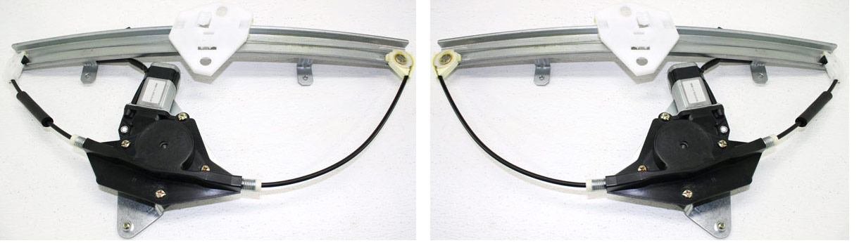 AM CONTOUR MYSTIQUE 95-00 FRONT WINDOW REGULATOR RH AND LH Power With Motor SKU SET REPF462911 Partslink FO1351143 FO1350143 OEM F5RZ5423208A PFM F5RZ5423394A