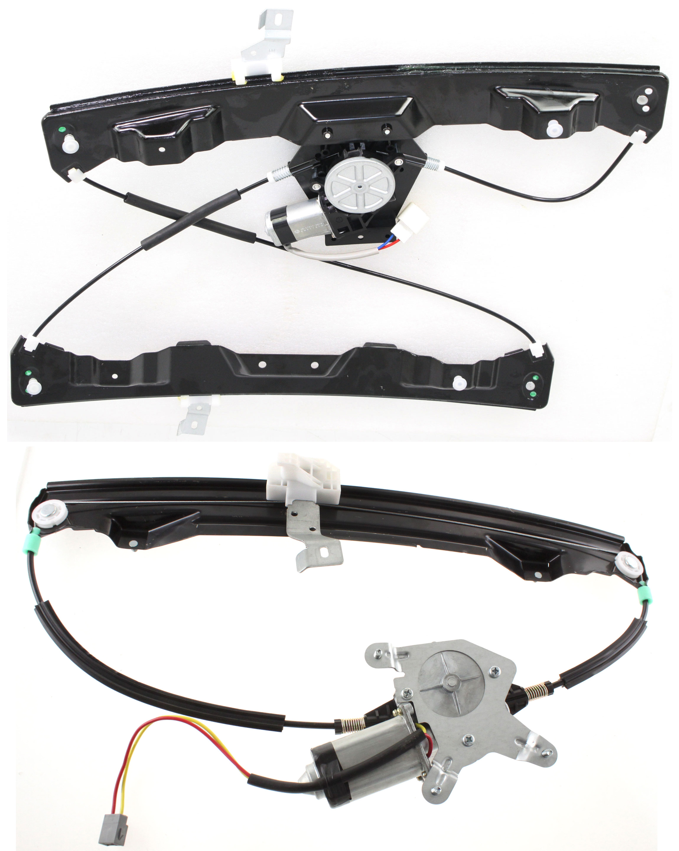 AM MOUNTAINEER 02-09 FRONT AND REAR WINDOW REGULATOR LH Power w Motor SKU SET REPF462930-2L Partslink FO1350141 FO1550118 OEM 6L2Z7823201BA 6L2Z7827001BA