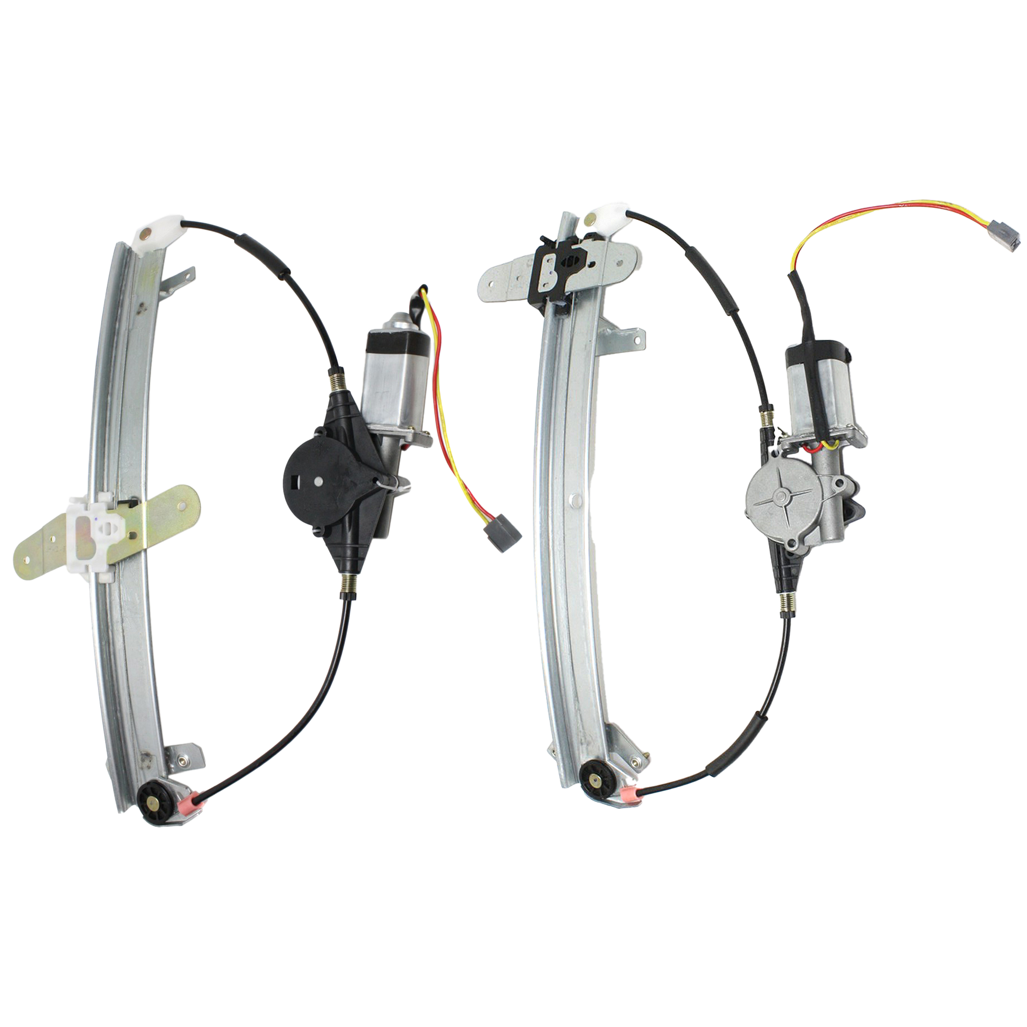 AM CROWN VICTORIA GRAND MARQUIS 92-11 MARAUDER 03-04 FRONT AND REAR WINDOW REGULATOR LH Power w Motor SKU SET REPF462942-2L Partslink FO1350146 FO1550111 OEM 6W7Z5423209AA PFM 6W7Z5427009A