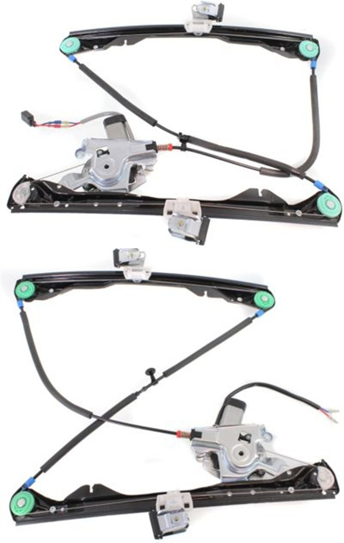 AM FOCUS 00-07 FRONT WINDOW REGULATOR RH AND LH Power w Motor 3 Door Hatchback SKU SET REPF462955 Partslink FO1351167 FO1350167 OEM 6S4Z6123200BB 6S4Z6123201BB