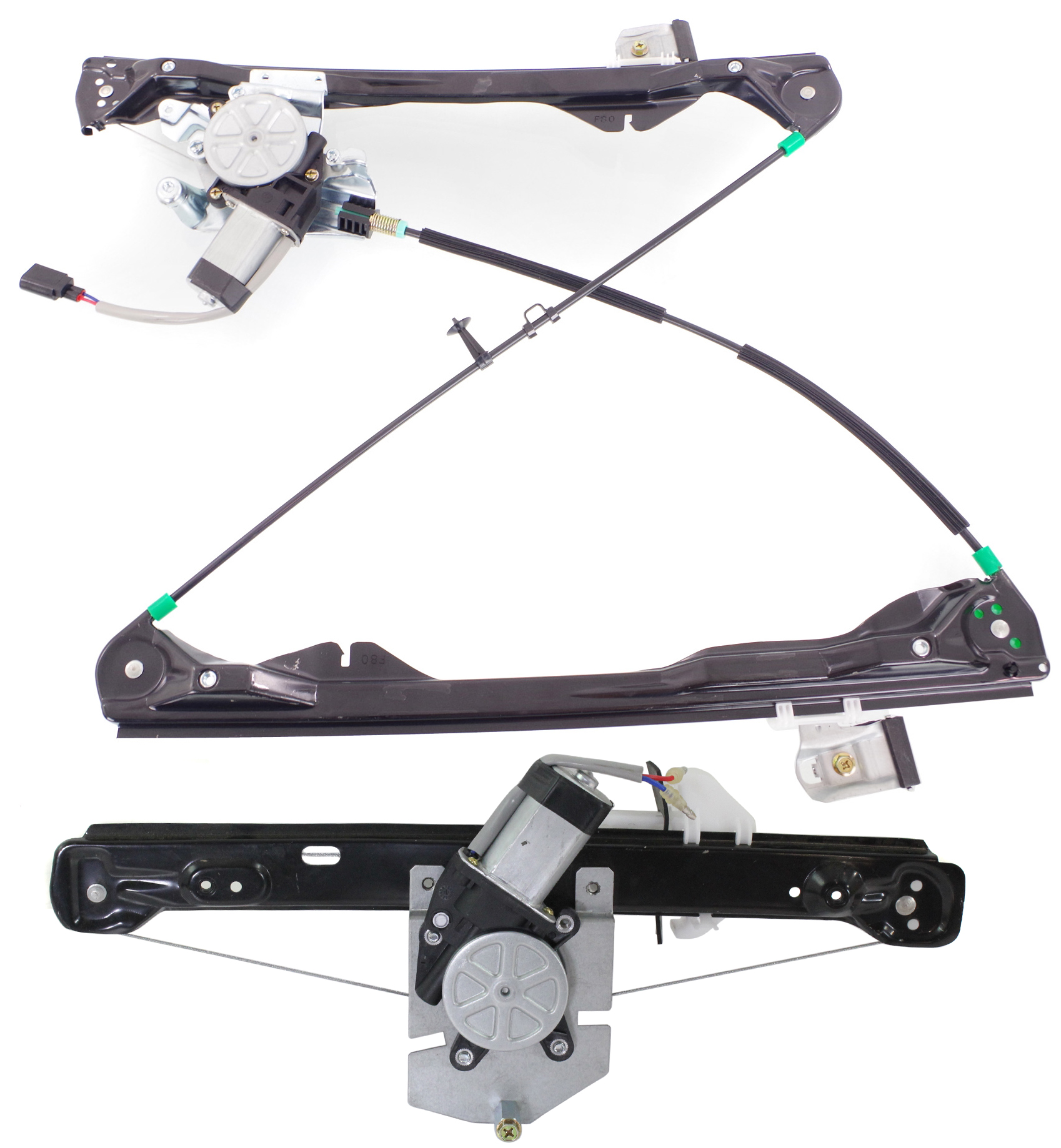 AM FOCUS 08-11 FRONT AND REAR WINDOW REGULATOR RH Power w Motor SKU SET REPF462967-2R Partslink FO1351190 OEM 8S4Z5423200BA 8S4Z5427000AA