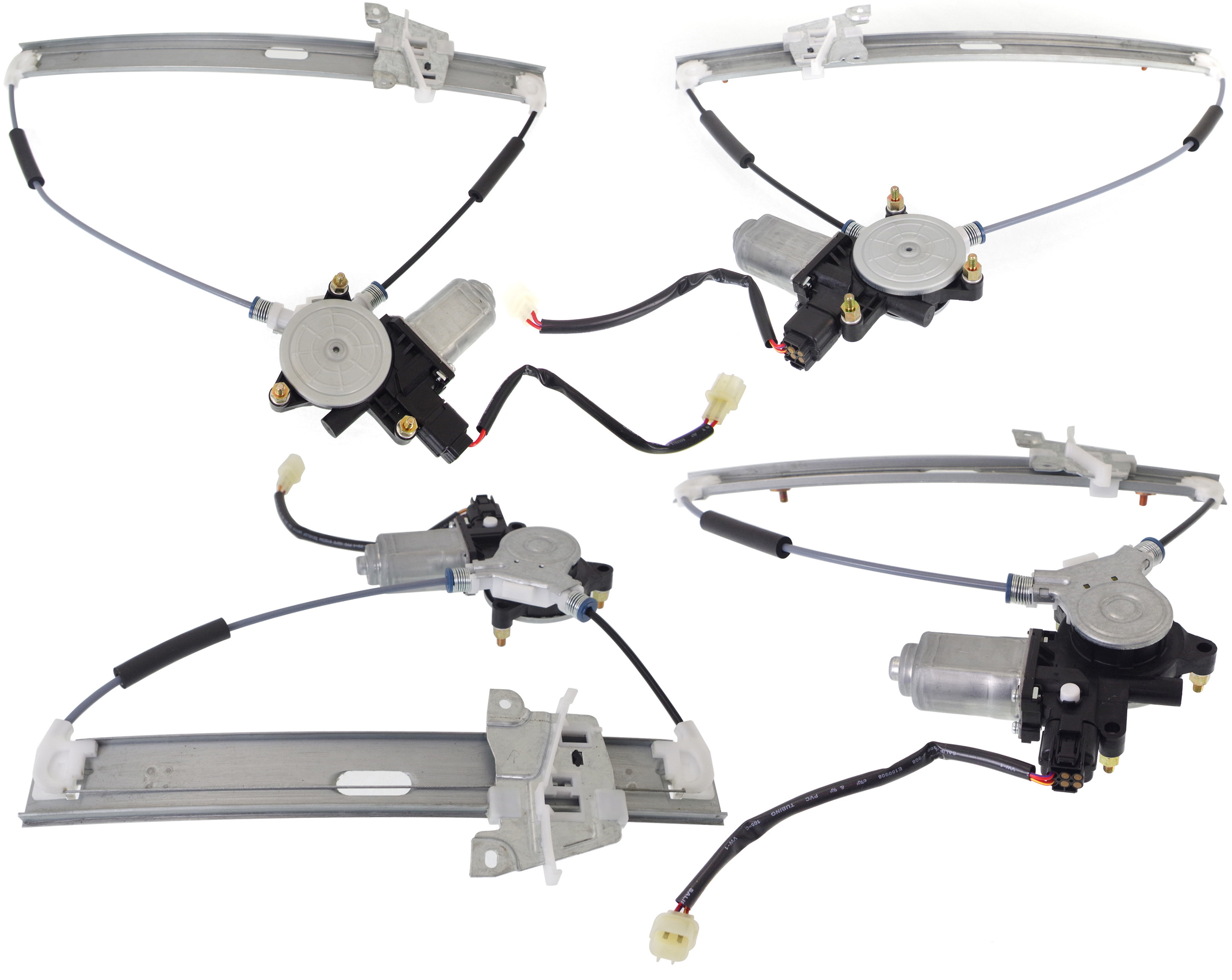 AM ESCAPE 08-12 MARINER 08-11 WINDOW REGULATOR Set of 4 Front and Rear RH and LH Power w Motor 2 Pins SKU SET REPF462969-4 Partslink FO1351170 FO1350170 FO1551122 FO1550122 OEM AL8Z7823200A AL8Z7823201A 8L8Z