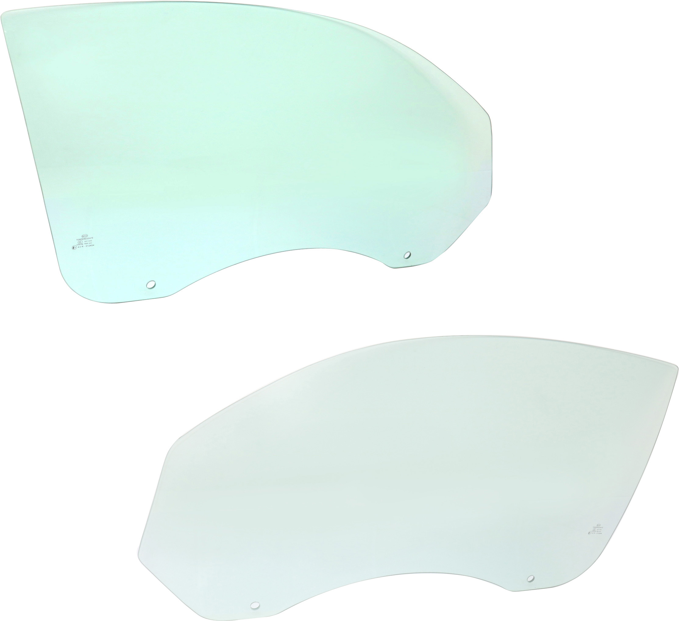 AM MUSTANG 05-14 FRONT DOOR GLASS RH AND LH Green Tint SKU SET REPF480123 OEM 4R3Z7621410AA DD10701GTNN 4R3Z