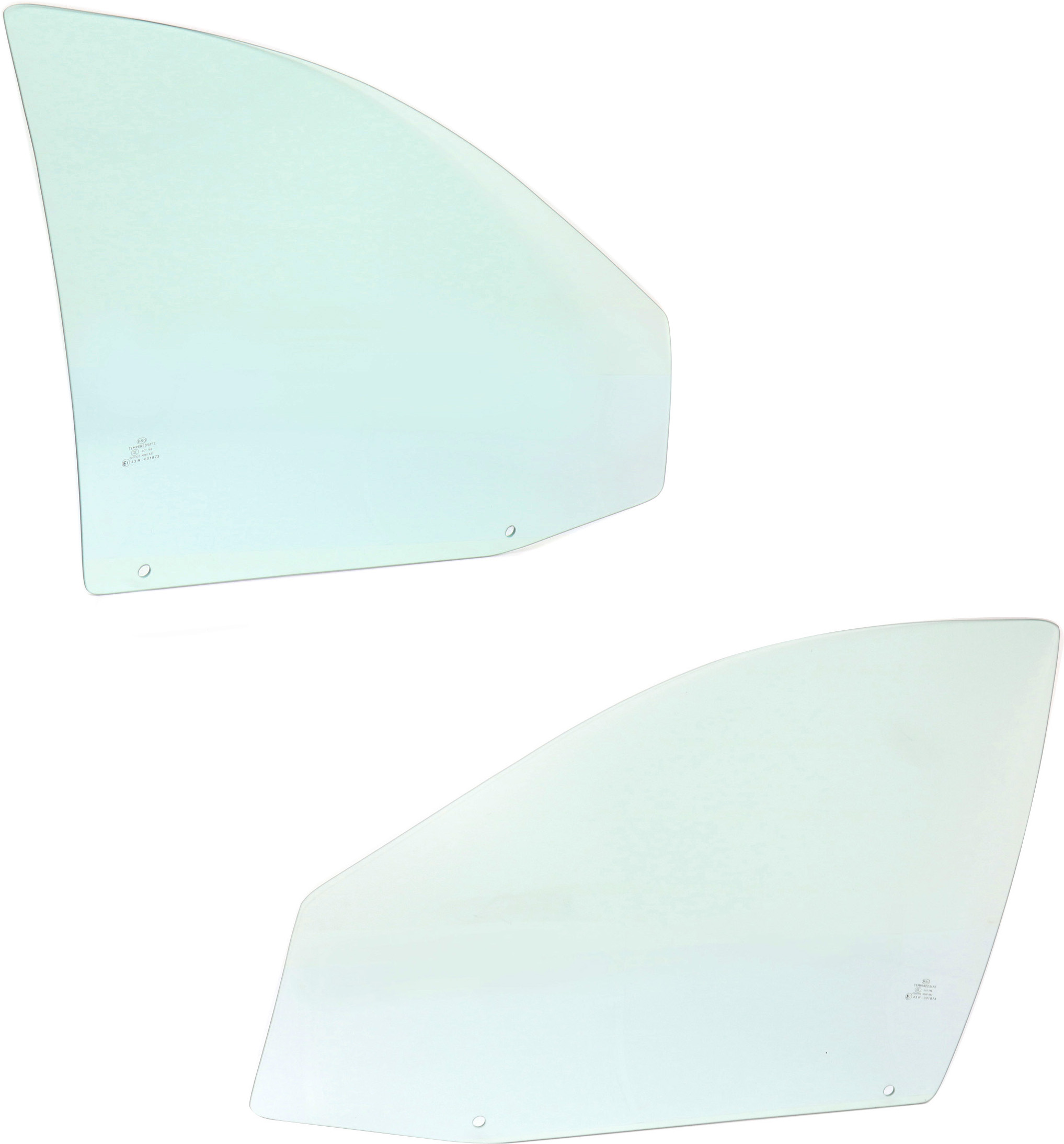 AM TAURUS 96-07 FRONT DOOR GLASS RH AND LH Green Tint 4 Door SKU SET REPF480129 OEM F6DZ5421410AC DD08853GTNN F6DZ