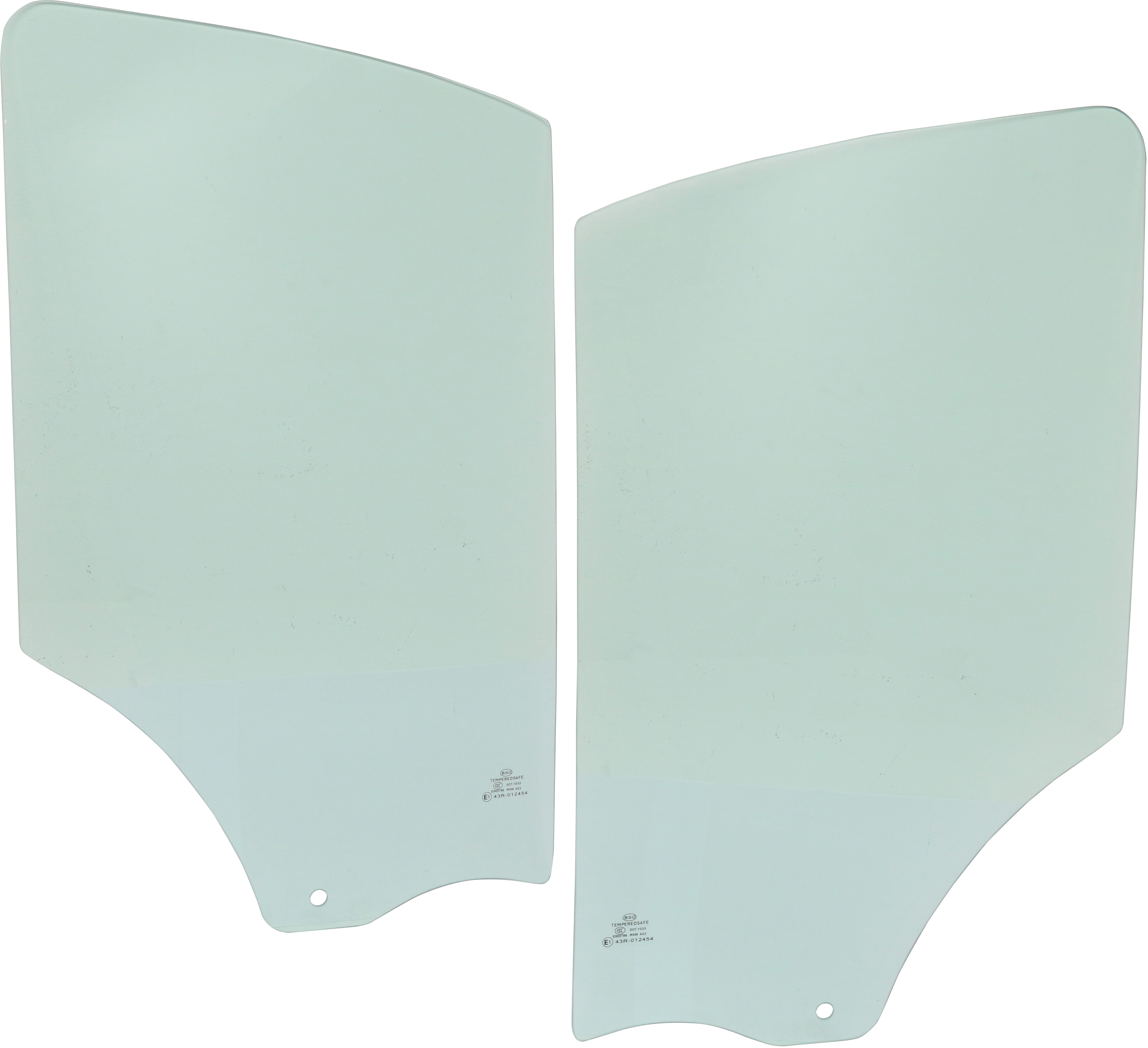 AM TRANSIT VAN 15-17 FRONT DOOR GLASS RH AND LH Green Tint 83.2 Roof SKU SET REPF480145