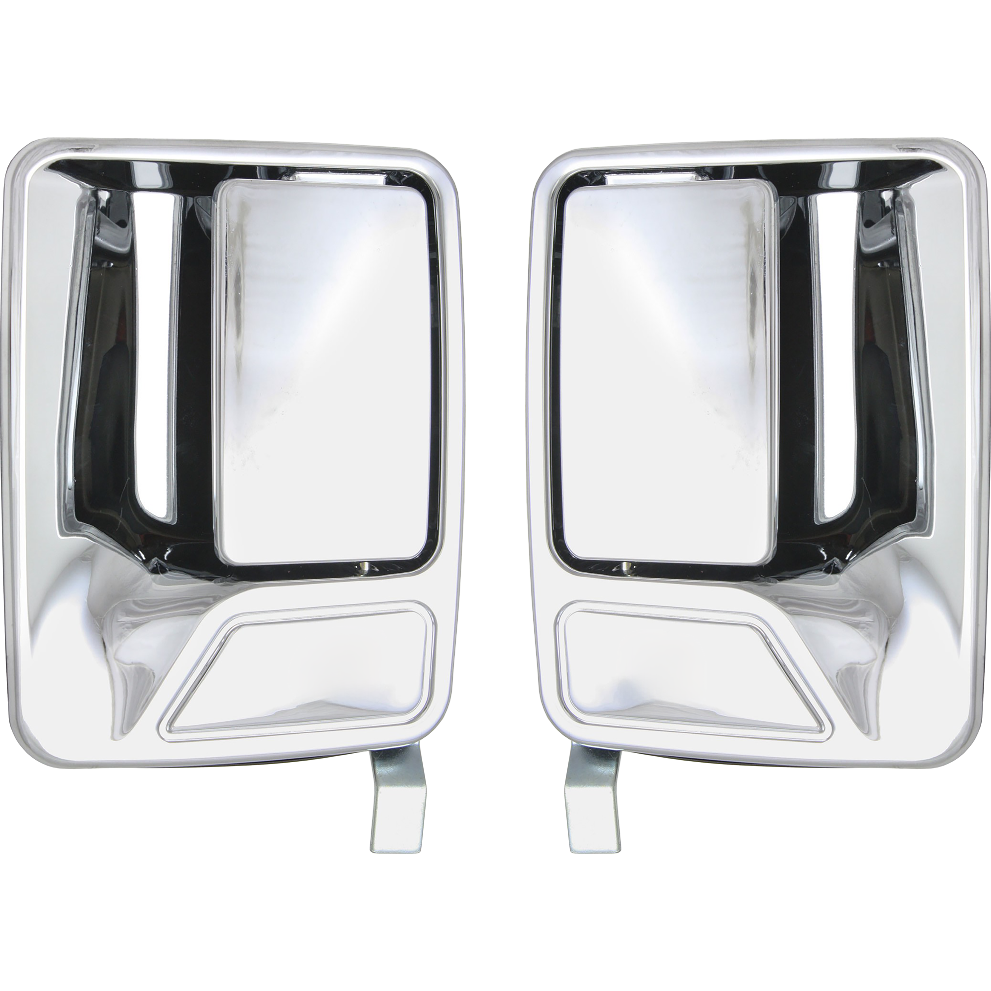 AM F SERIES SUPER DUTY 99-16 EXCURSION 00-05 REAR DOOR HANDLE RH AND LH Outside All Chrme w o Hole SKU SET REPF491317C Partslink FDH010046 OEM F81Z2626601AAB PFM