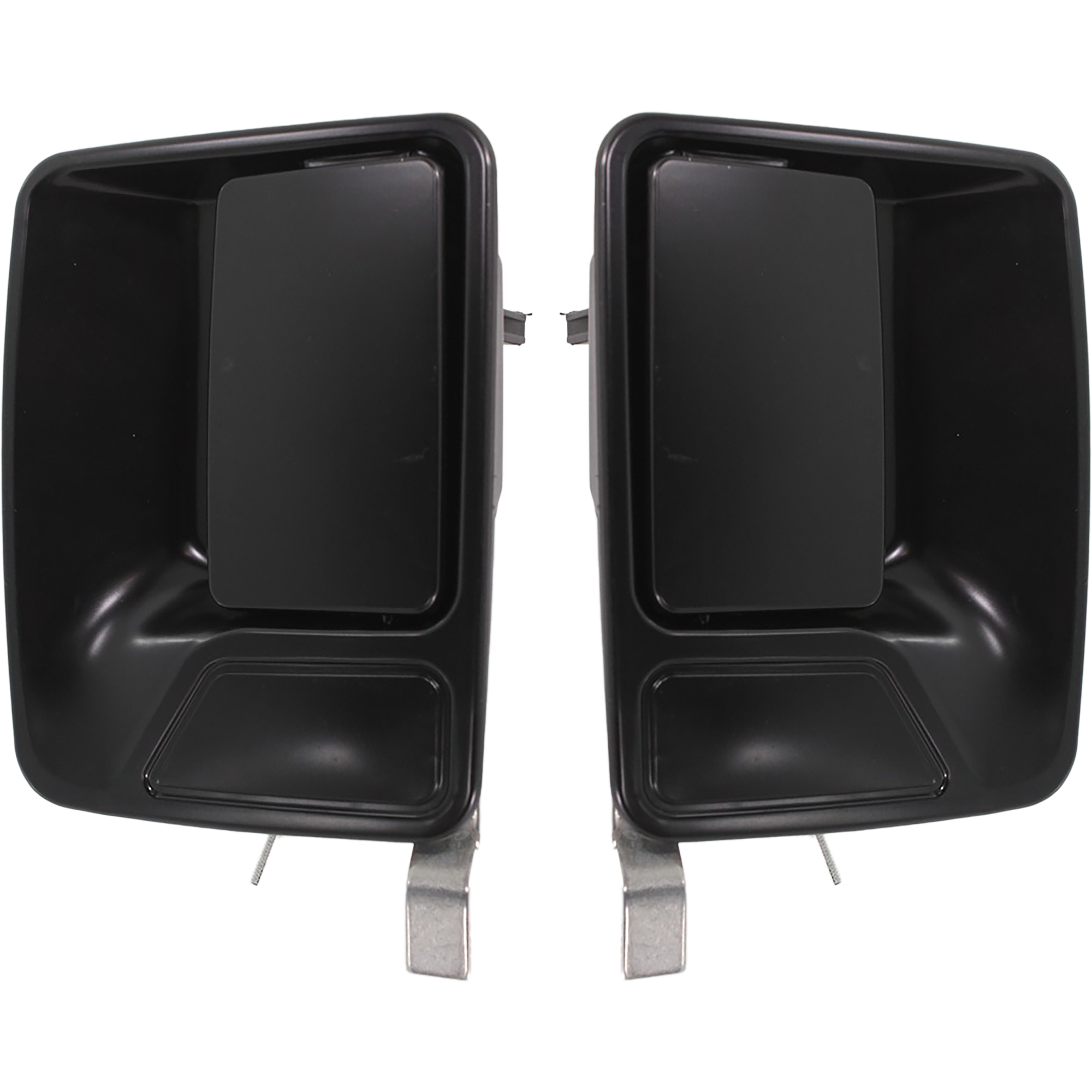 AM F SERIES SUPER DUTY 99-16 EXCURSION 00-05 REAR DOOR HANDLE RH AND LH Outside Smooth Blk w o Hole SKU SET REPF491319 Partslink FO1521123 FO1520123 OEM 5C3Z2626600AAA 7C3Z3626604APPT
