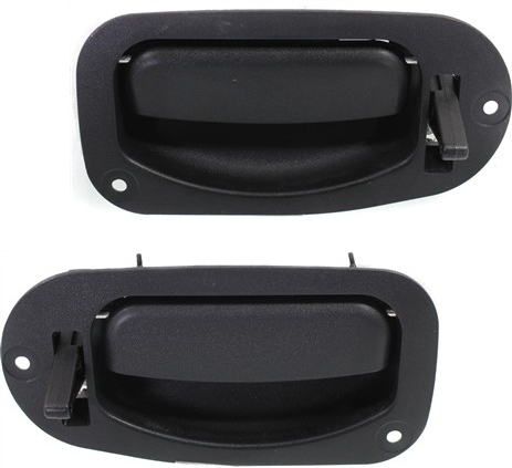 AM F 150-97-03 F 250-97-99 REAR INTERIOR DOOR HANDLE RH AND LH Outside Textured Black w o Keyhole SuperCab SKU SET REPF491321 OEM F65Z1826680A XL3Z1826680B