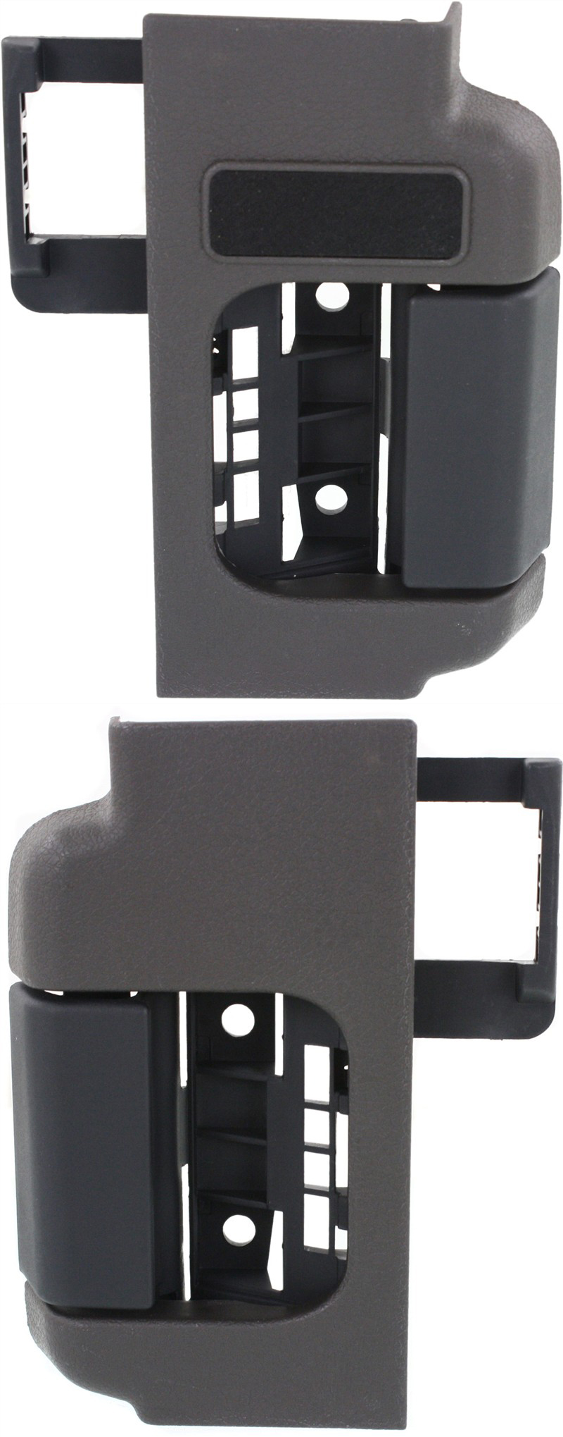 AM F 150-09-14 REAR INTERIOR DOOR HANDLE RH AND LH Gray bezel w black lever SKU SET REPF491515 OEM 9L3Z1822600AD 9L3Z1822601AD