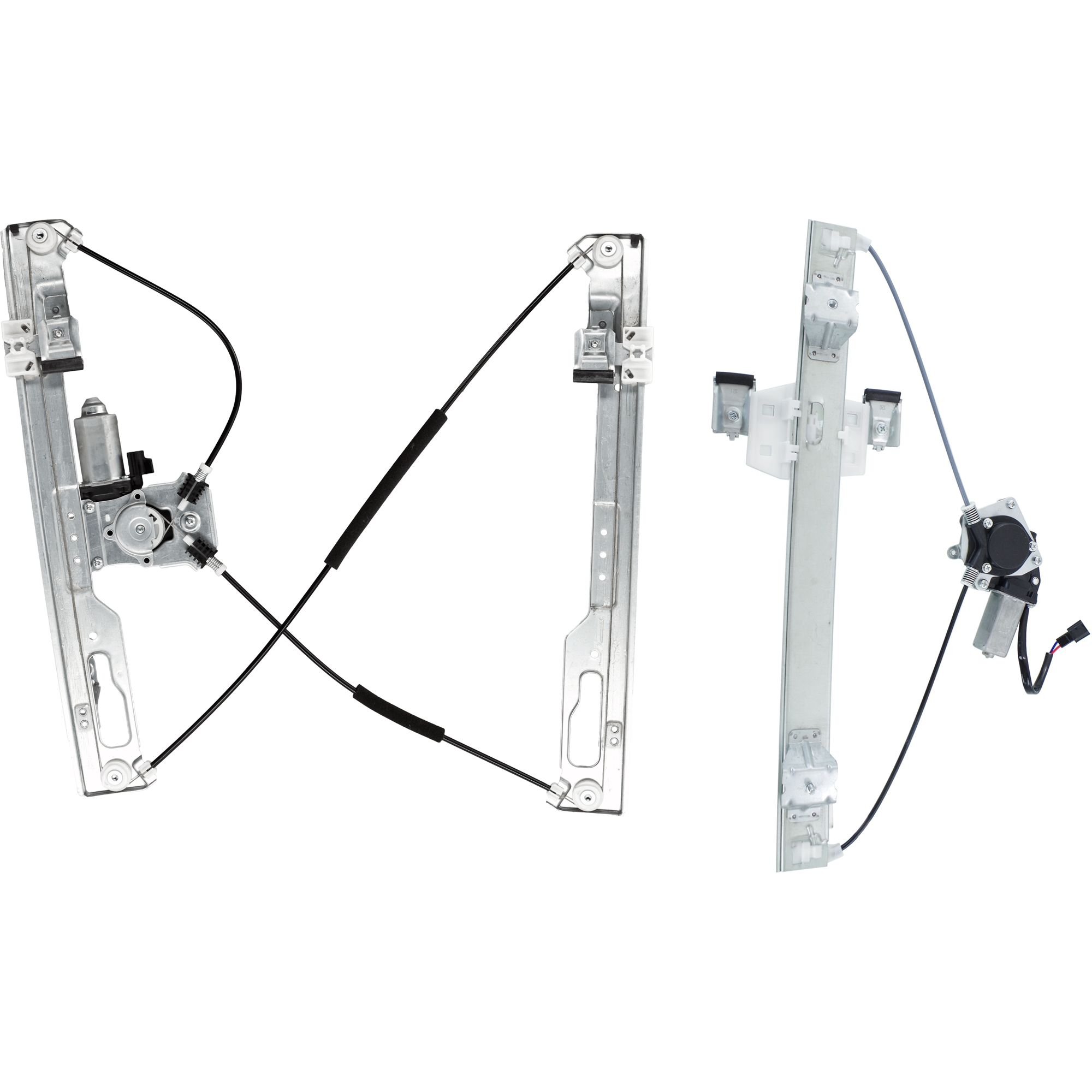 AM F 150-09-10 FRONT AND REAR WINDOW REGULATOR RH w Motor SKU SET REPF491719 A Partslink FO1351168 FO1551127 OEM 9L3Z1523200C AL3Z1827000A
