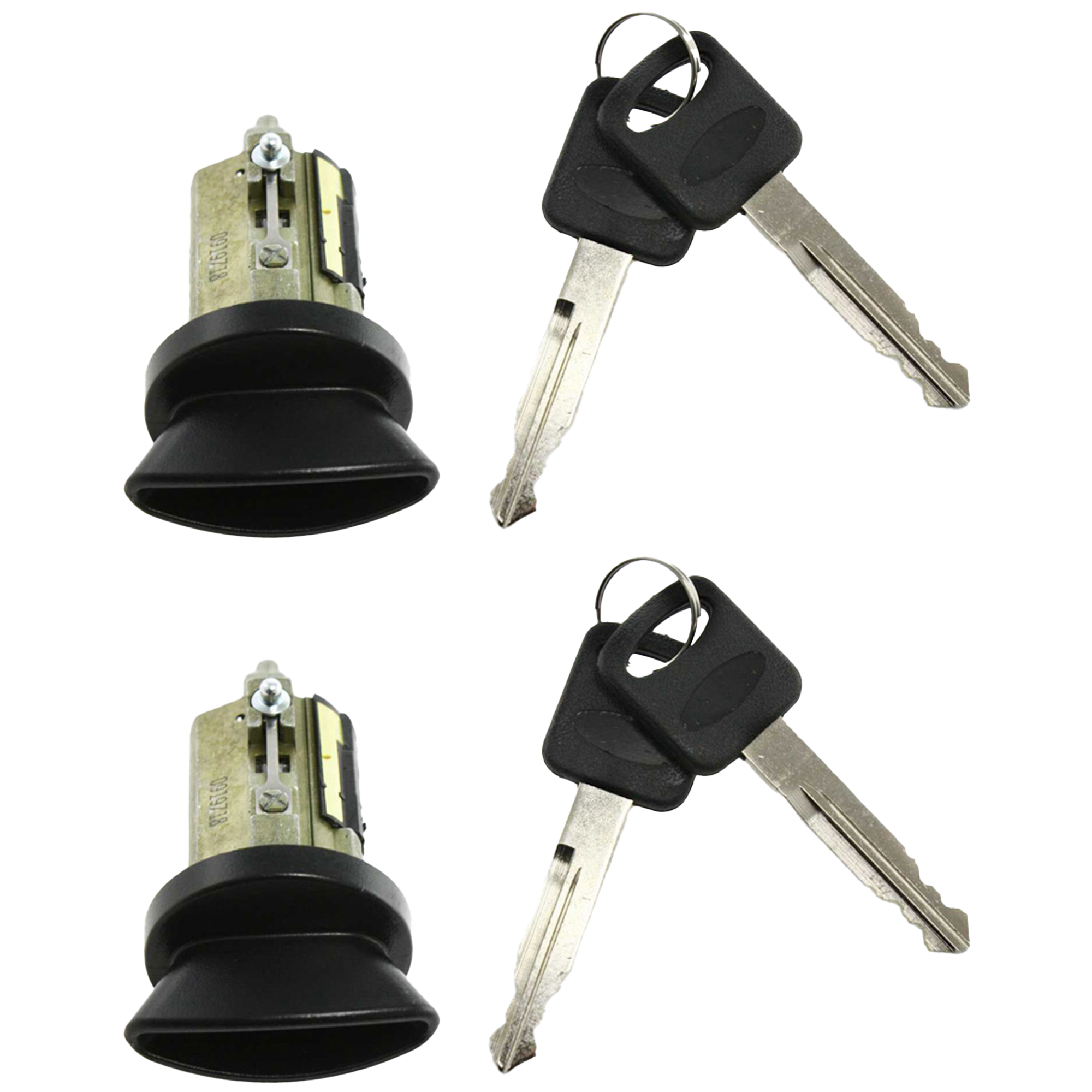 AM CONTINENTAL 95-02 E 350 E 450 SUPER DUTY 99-19 IGNITION LOCK CYLINDER Set of 2 SKU SET REPF503904-2 OEM 1F2009012B 1L3Z11582A 1L3Z1158