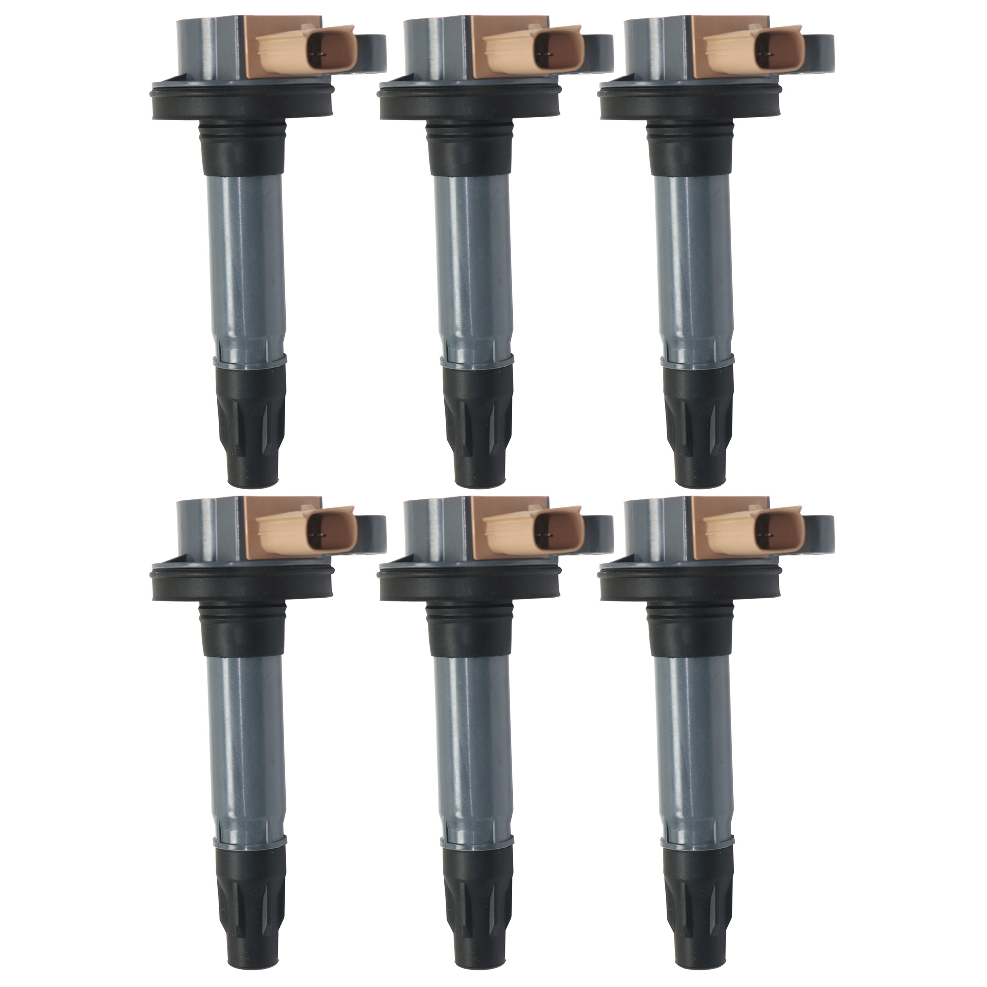 AM F 150-11-16 TRANSIT 15-23 IGNITION COIL 12V 3 Male Terminals Blade Type 6 Cyl 3.5L Engine Ignition Coil Adapter Mounting Location SKU SET REPF504621-6 OEM 8257-48768-50261-82573-82575-1