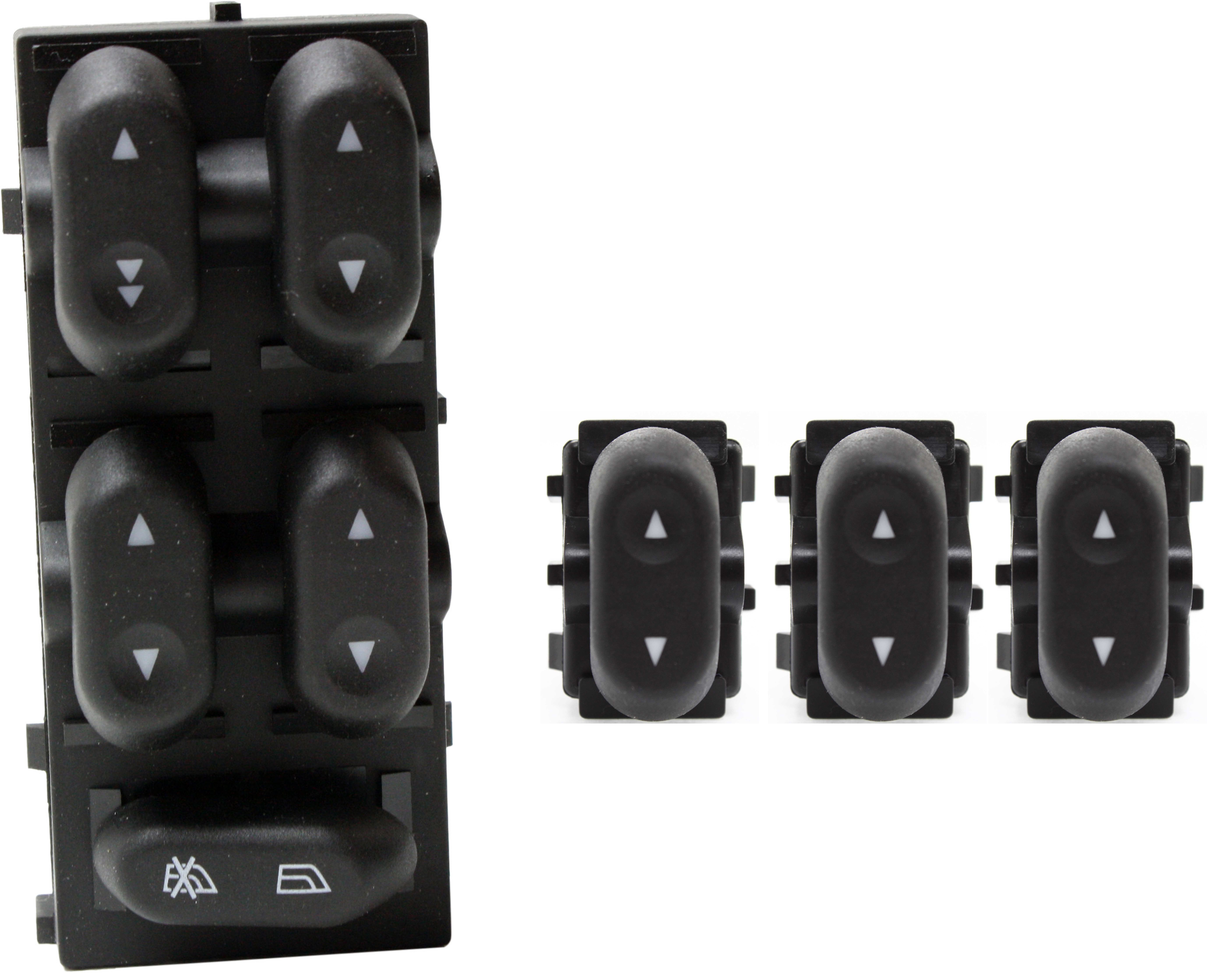 AM CROWN VICTORIA GRAND MARQUIS 03-08 FRONT AND REAR WINDOW SWITCH RH AND LH SKU SET REPF505203-4 OEM 5L1Z14529BA