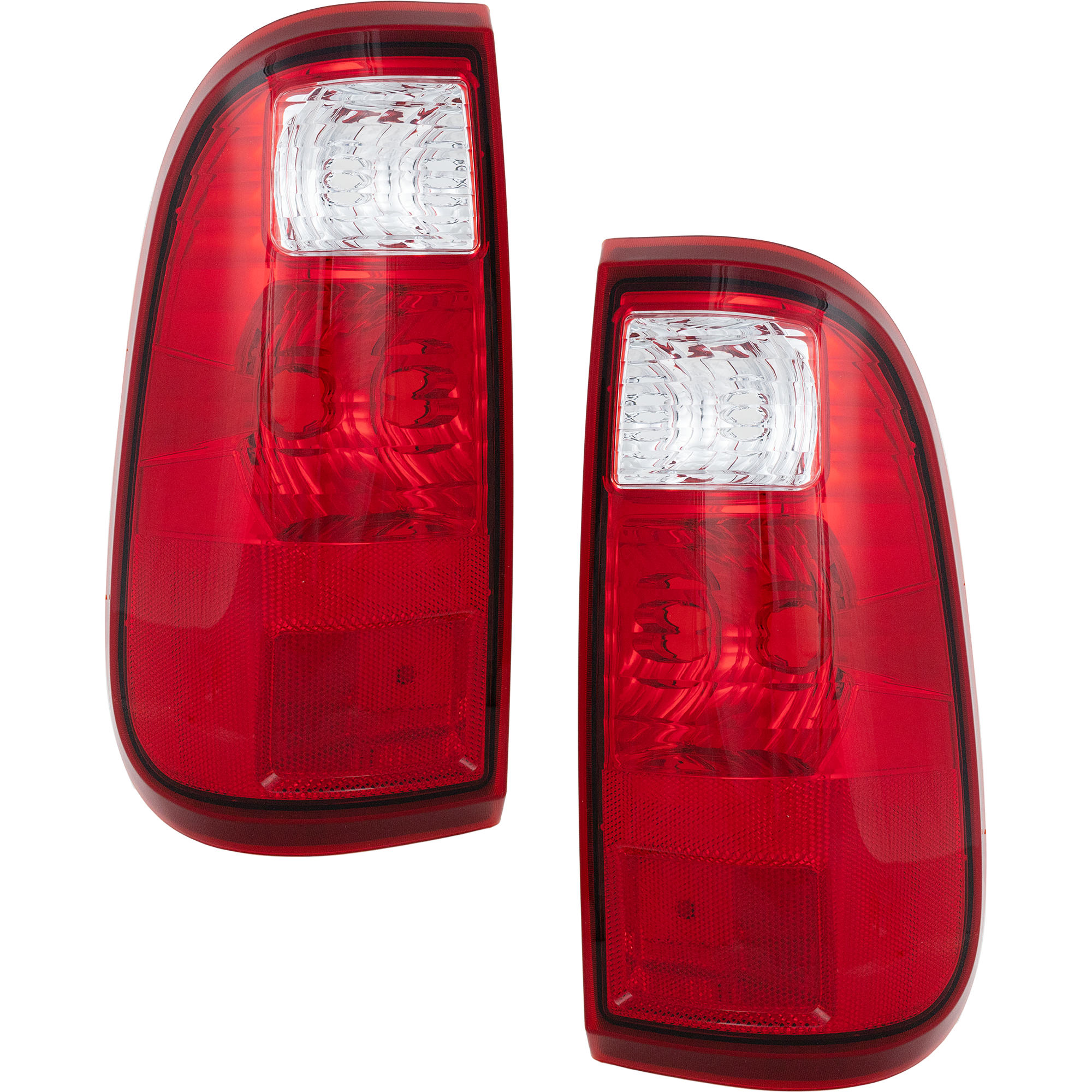 AM F SERIES SUPER DUTY 08-16 TAIL LAMP RH AND LH Lens and Housing Halogen SKU SET REPF730101 Partslink FO2801208 FO2800208 OEM BC3Z13404A BC3Z13405A