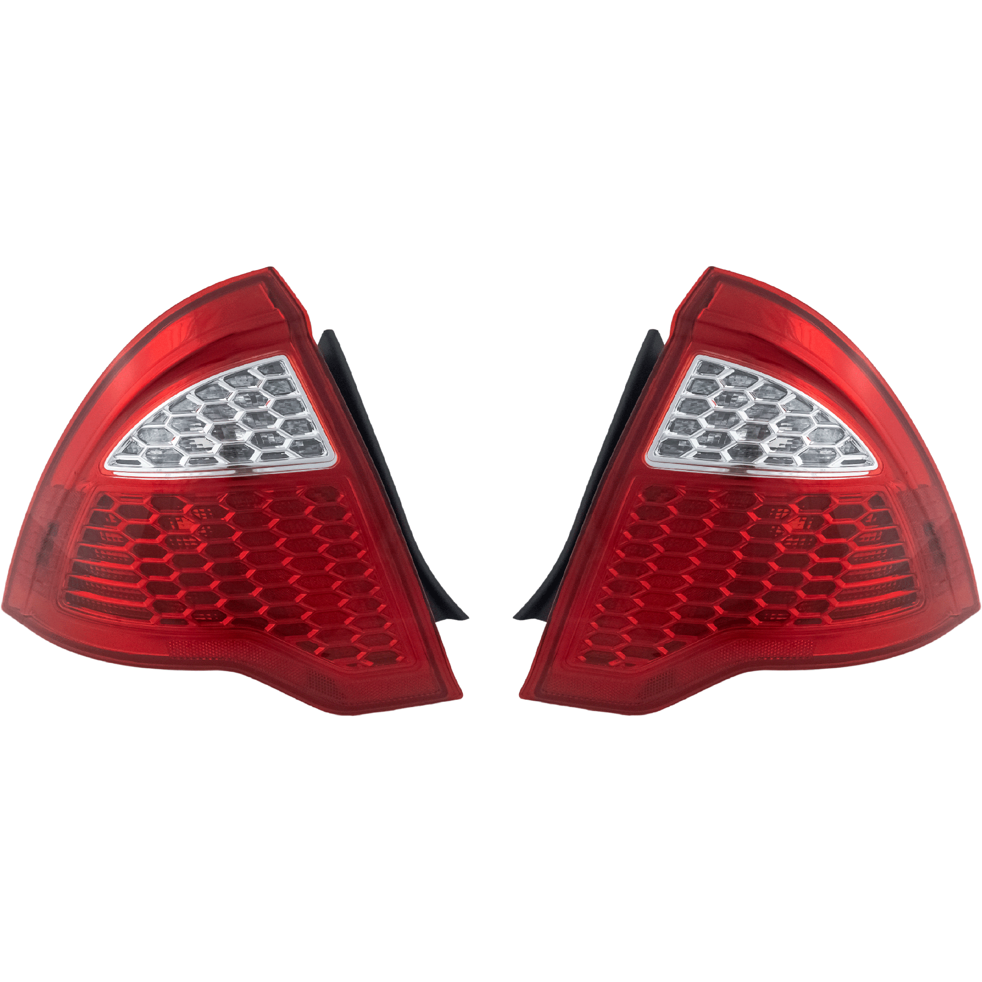 AM FUSION 10-12 TAIL LAMP RH AND LH Lens and Housing Halogen SKU SET REPF730119 Partslink FO2819147 FO2818147 OEM 9E5Z13404A 9E5Z13405A