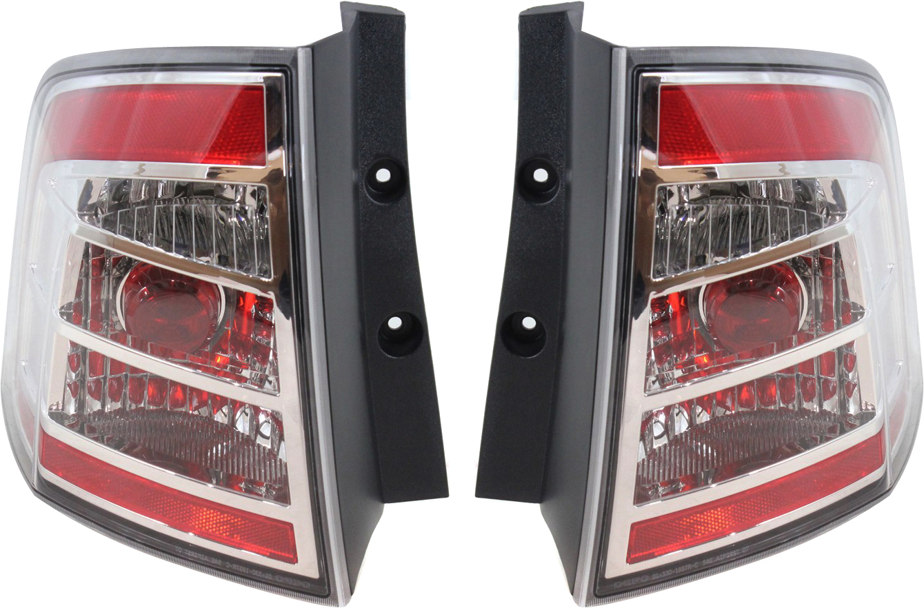 AM EDGE 07-10 TAIL LAMP RH AND LH Assembly Exc. 09-10 Sport Model CAPA SKU SET REPF730121Q Partslink FO2800209C FO2801209C OEM 7T4Z13404B 7T4Z13405B