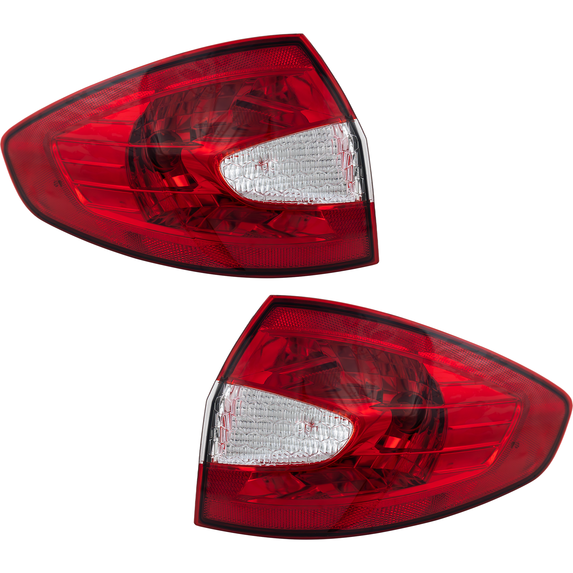AM FIESTA 11-13 TAIL LAMP RH AND LH Outer Assembly Sedan SKU SET REPF730149 Partslink FO2805105 FO2804105 OEM BE8Z13404A BE8Z13405A