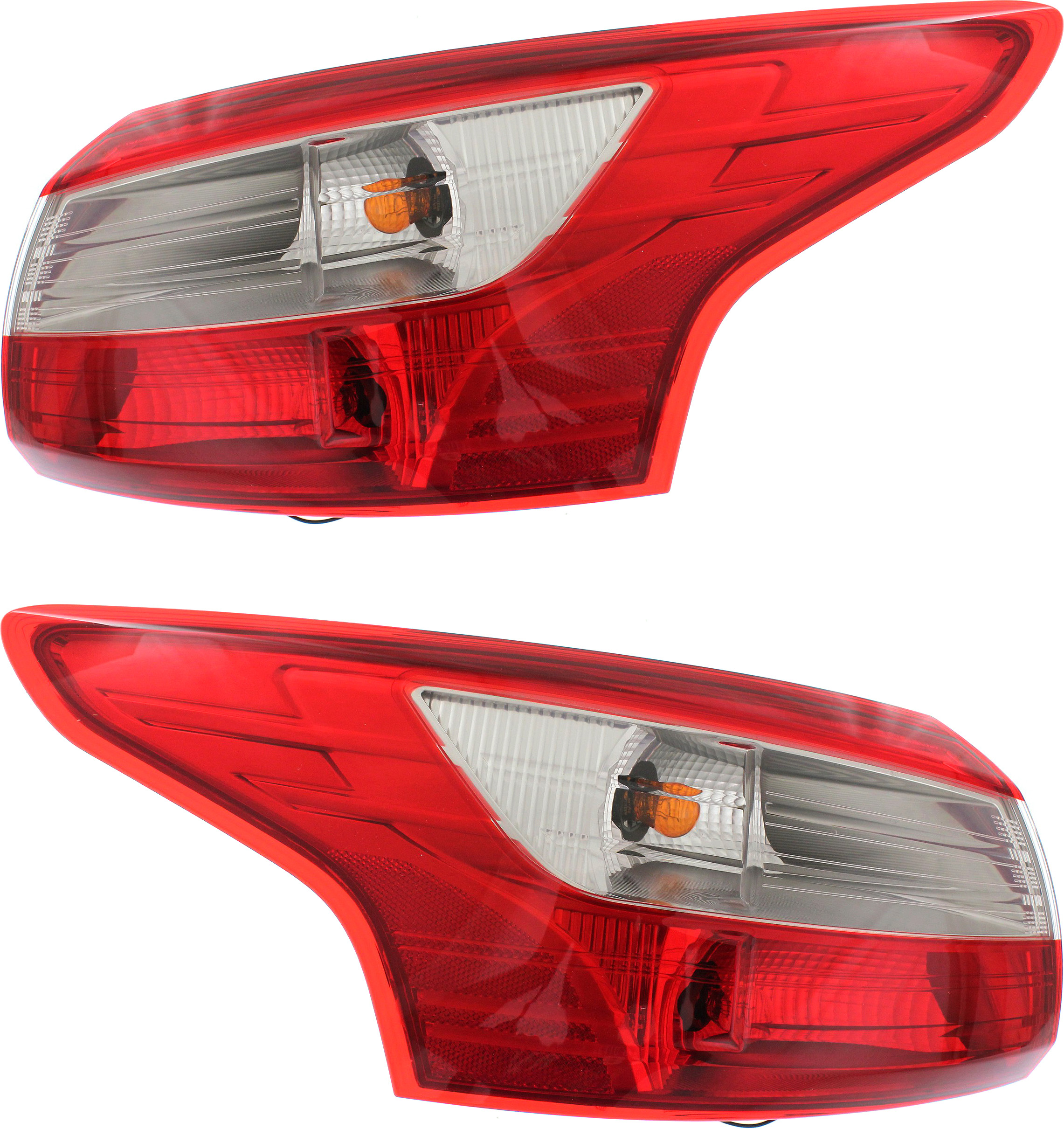AM FOCUS 12-14 TAIL LAMP RH AND LH Outer Assembly Sedan SKU SET REPF730171 Partslink FO2819151 FO2818151 OEM DM5Z13404E DM5Z13405E
