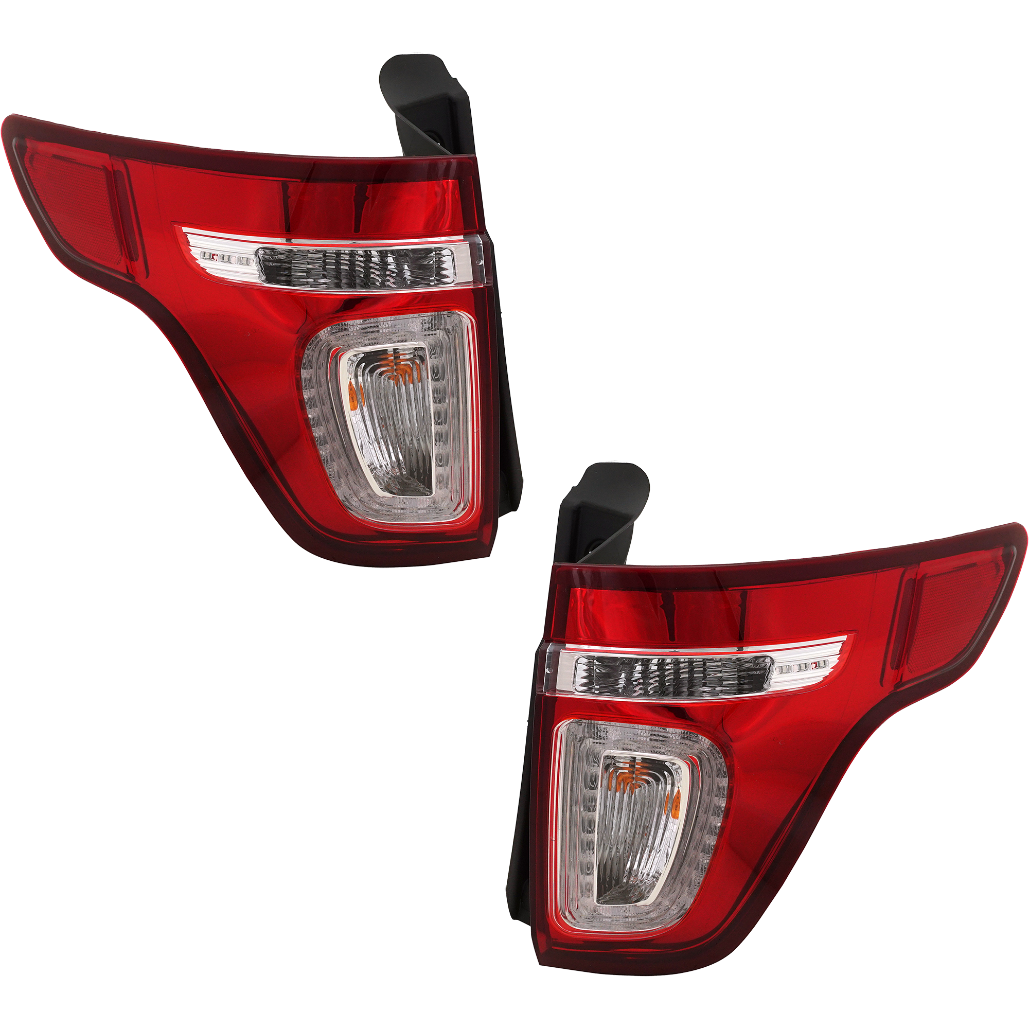 AM EXPLORER EXPLORER POLICE 11-15 TAIL LAMP RH AND LH Assembly Type 1 CAPA SKU SET REPF730175Q Partslink FO2800226C FO2801226C OEM BB5Z13404C BB5Z13405C