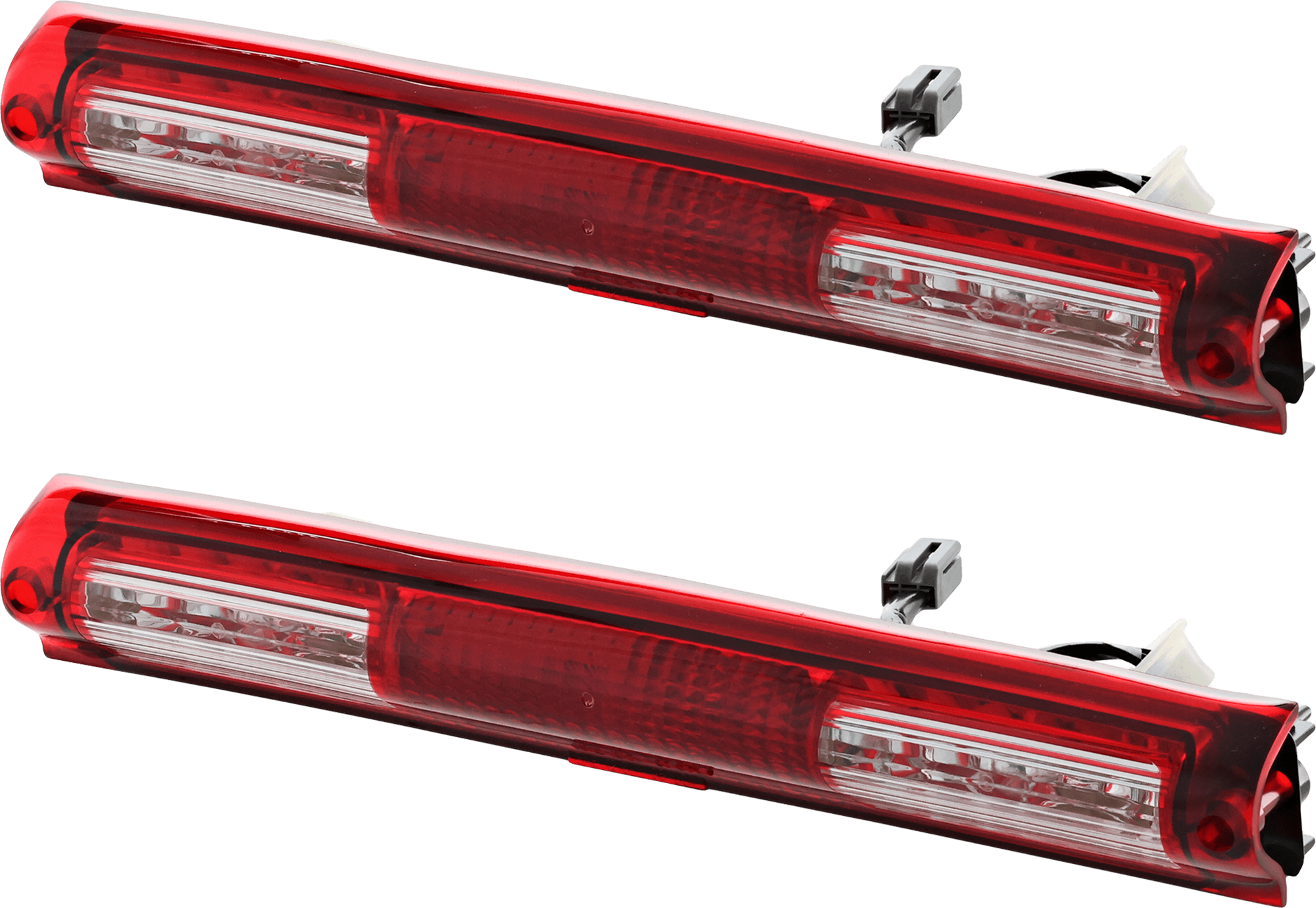 AM F 150-97-04 TAIL LAMP RH AND LH Upper Assembly Halogen High Mount Stop Lamp w Cargo Lamp Exc. Lightning Model CAPA SKU SET REPF730425Q Partslink FO2890102C OEM XL3Z13A613AA
