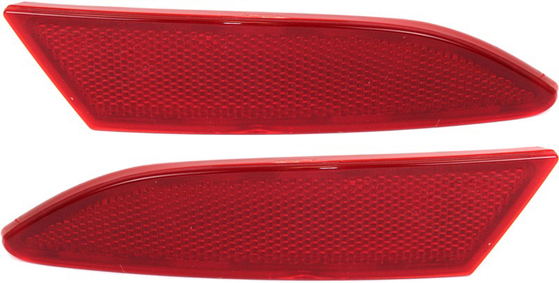 AM FOCUS 12-18 REAR BUMPER REFLECTOR RH AND LH Sedan Hatchback 12-14 Exc. ST Model CAPA SKU SET REPF731903Q Partslink FO1184101C FO1185101C OEM BM5Z13A565A BM5Z13A565B