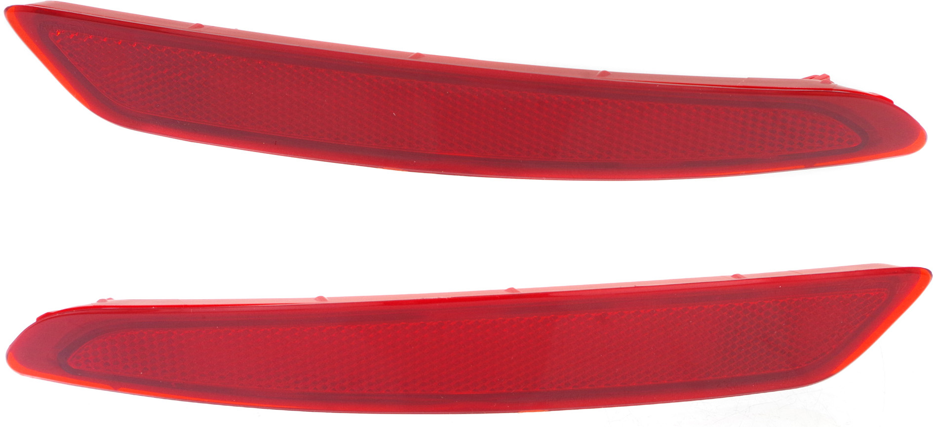 AM FIESTA 14-19 REAR BUMPER REFLECTOR RH and LH SKU SET REPF734915 Partslink FO1185108 FO1184108 OEM BS7Z13A565A BS7Z13A565B