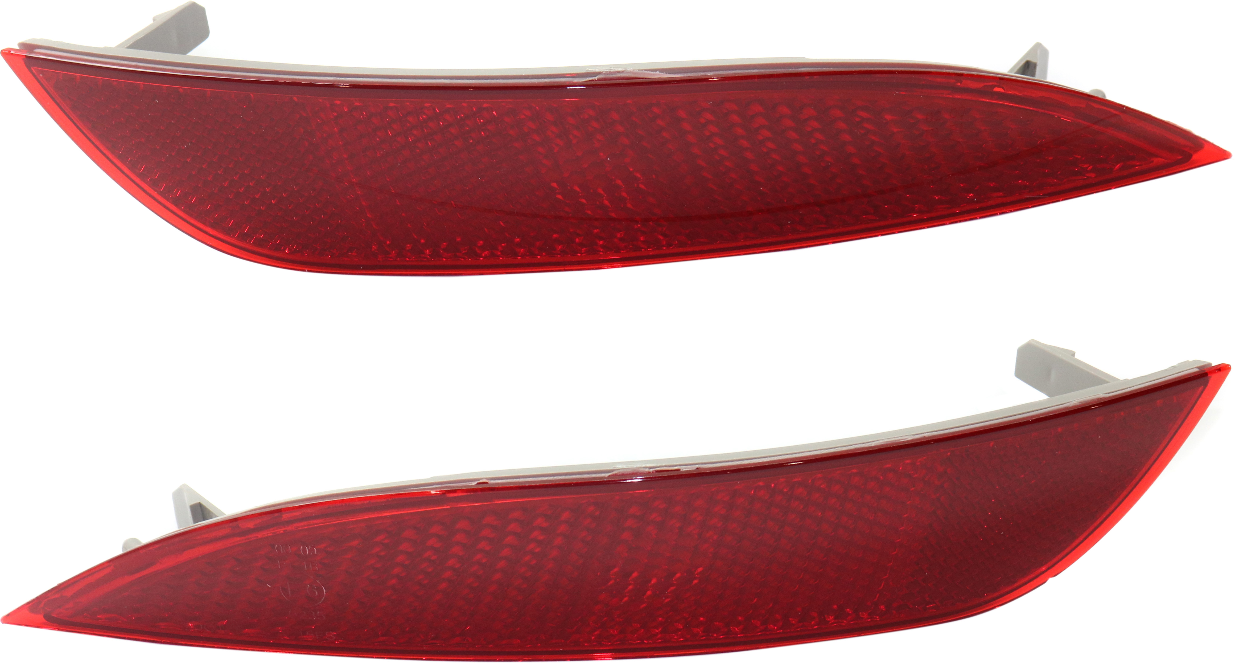 AM FOCUS 15-18 REAR BUMPER REFLECTOR RH and LH Exc. RS Model Hatchback CAPA SKU SET REPF734919Q Partslink FO1185110C FO1184110C OEM F1EZ13A565A F1EZ13A565B