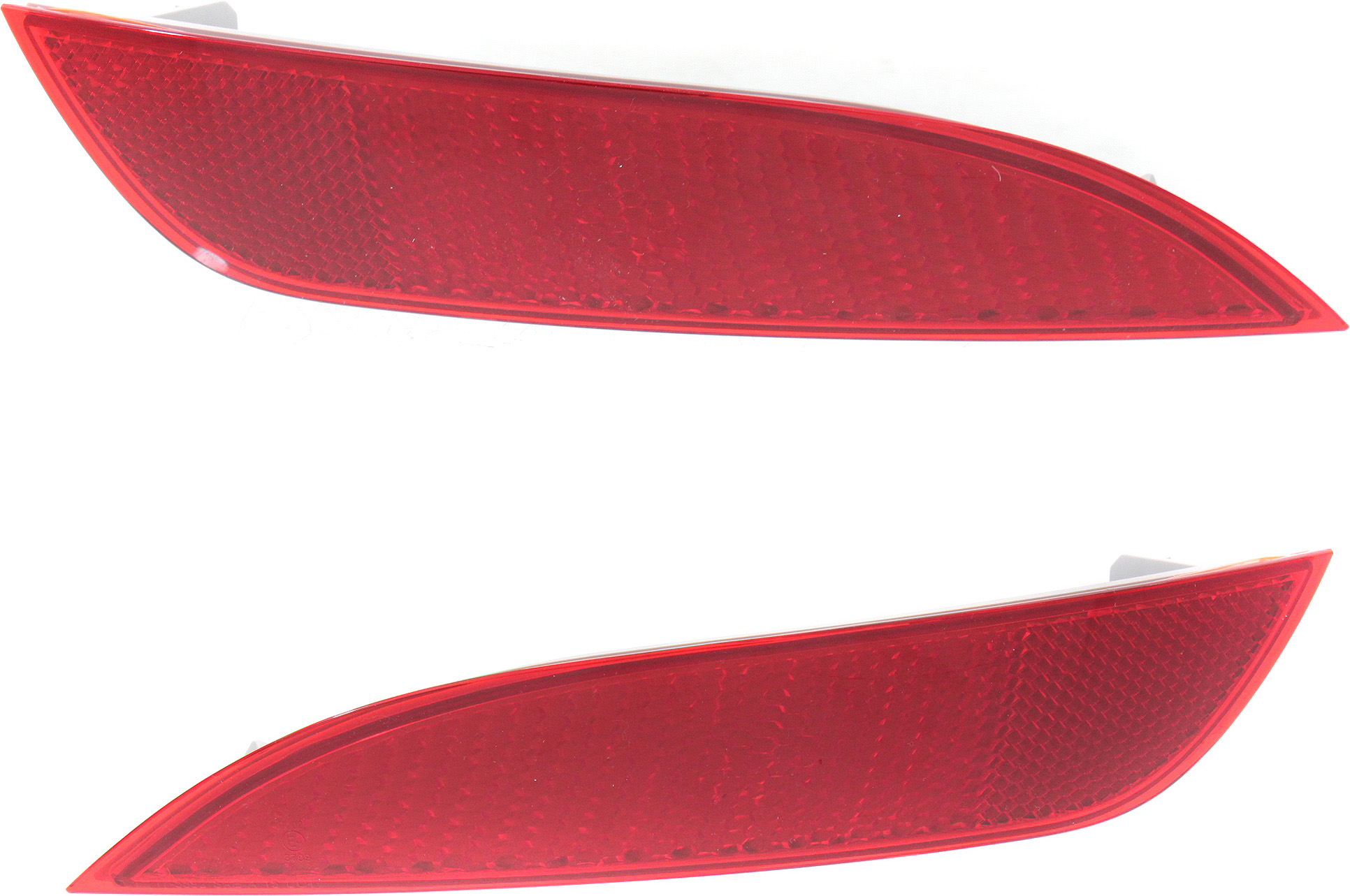 AM FOCUS 15-18 REAR BUMPER REFLECTOR RH AND LH Hatchback SKU SET REPF734919 Partslink FO1185110 FO1184110 OEM F1EZ13A565A F1EZ13A565B